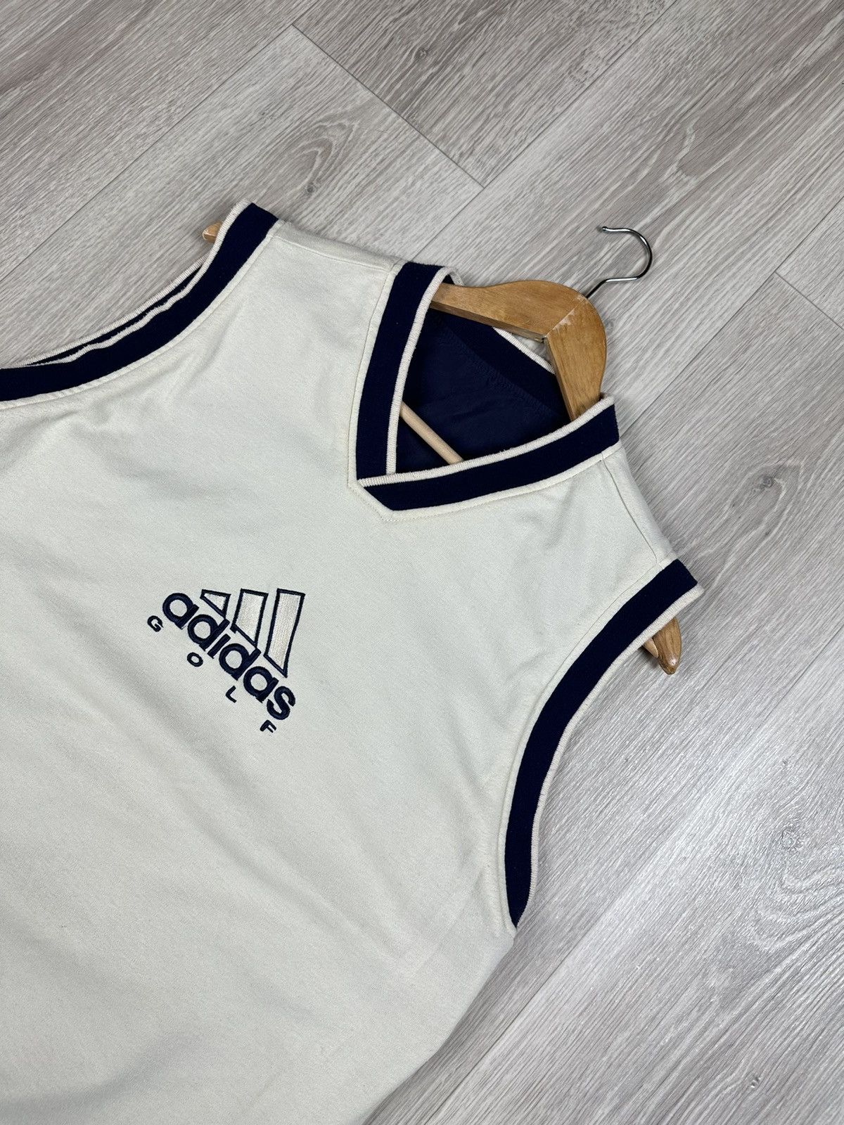 Adidas × Vintage Vintage 90s Adidas GOLF Double Sided Vest Size US M / EU 48-50 / 2 - 2 Thumbnail