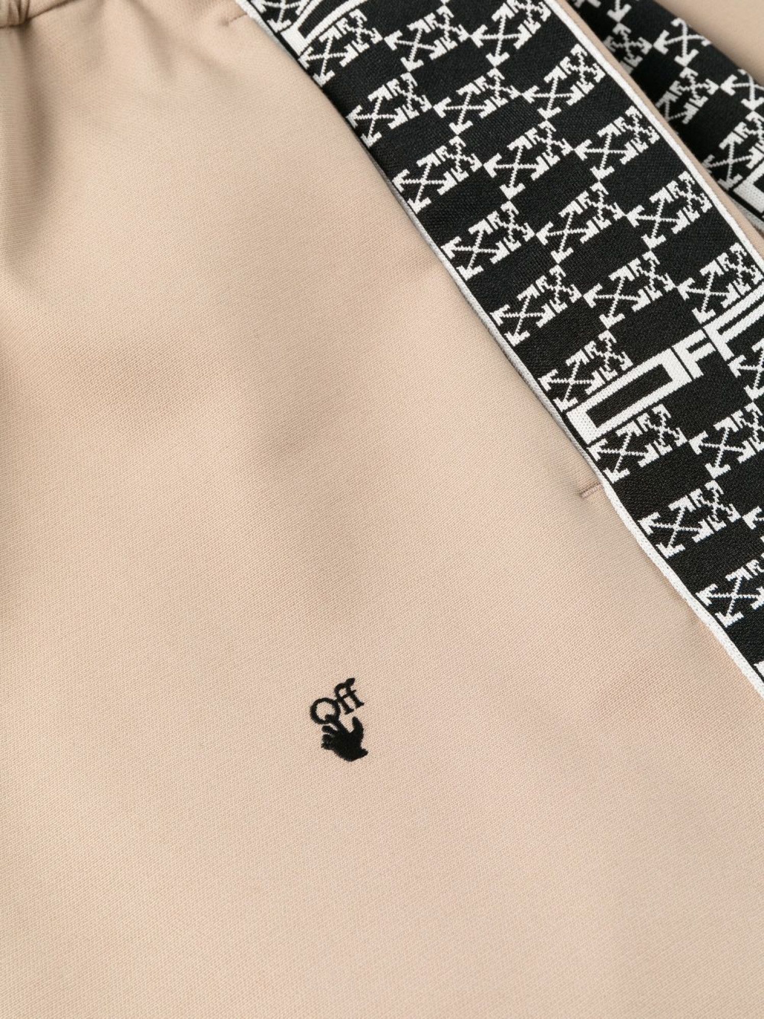Off-White o1gr1nt1124 Monogram Band Trackpant in Camel Size US 34 / EU 50 - 7 Thumbnail
