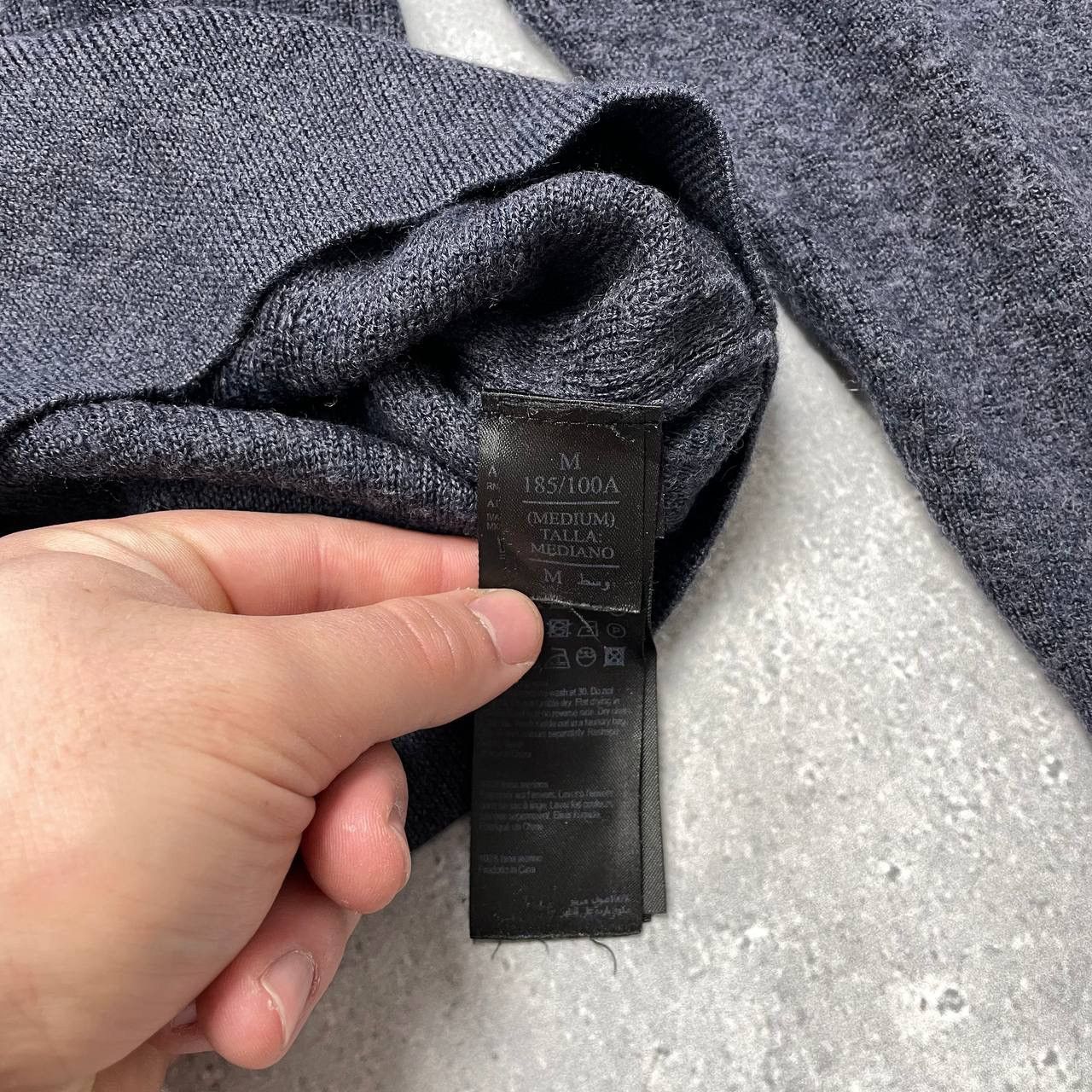Allsaints Allsaints Merino Crew Neck Sweater Blue Size M Size US M / EU 48-50 / 2 - 6 Thumbnail