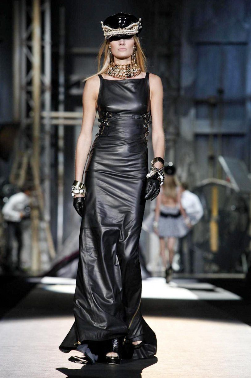 Dsquared2 S/S 2013 RUNWAY MERMAID LEATHER DRESS Size M / US 6-8 / IT 42-44 - 1 Thumbnail