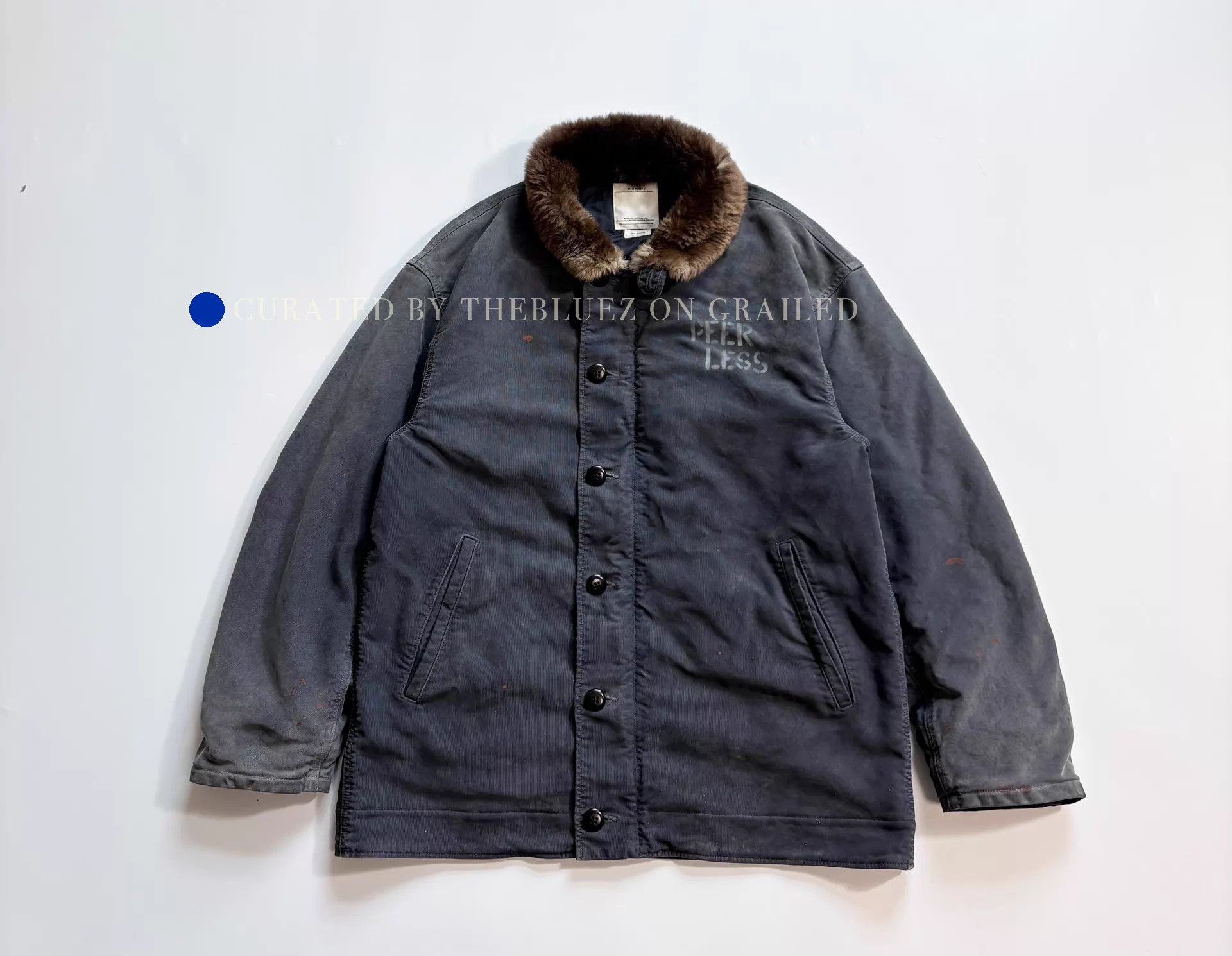 Visvim Distressed Black Chief Deckhand Coat Size US S / EU 44-46 / 1 - 1 Thumbnail