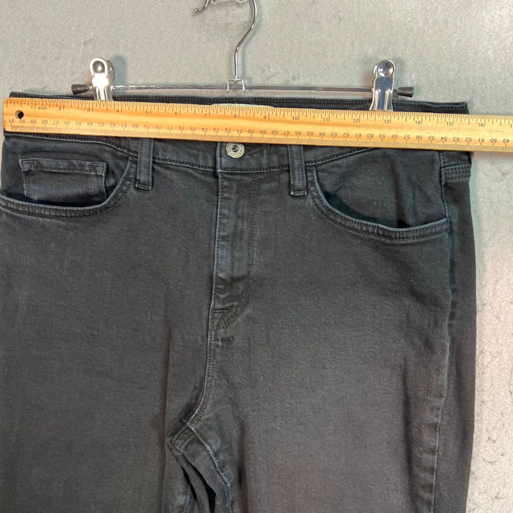 Vintage Baldwin Maxwell Jeans Womens 30 Mid Rise Cropped Flare Black Made In USA Size 30" / US 8 / IT 44 - 7 Thumbnail