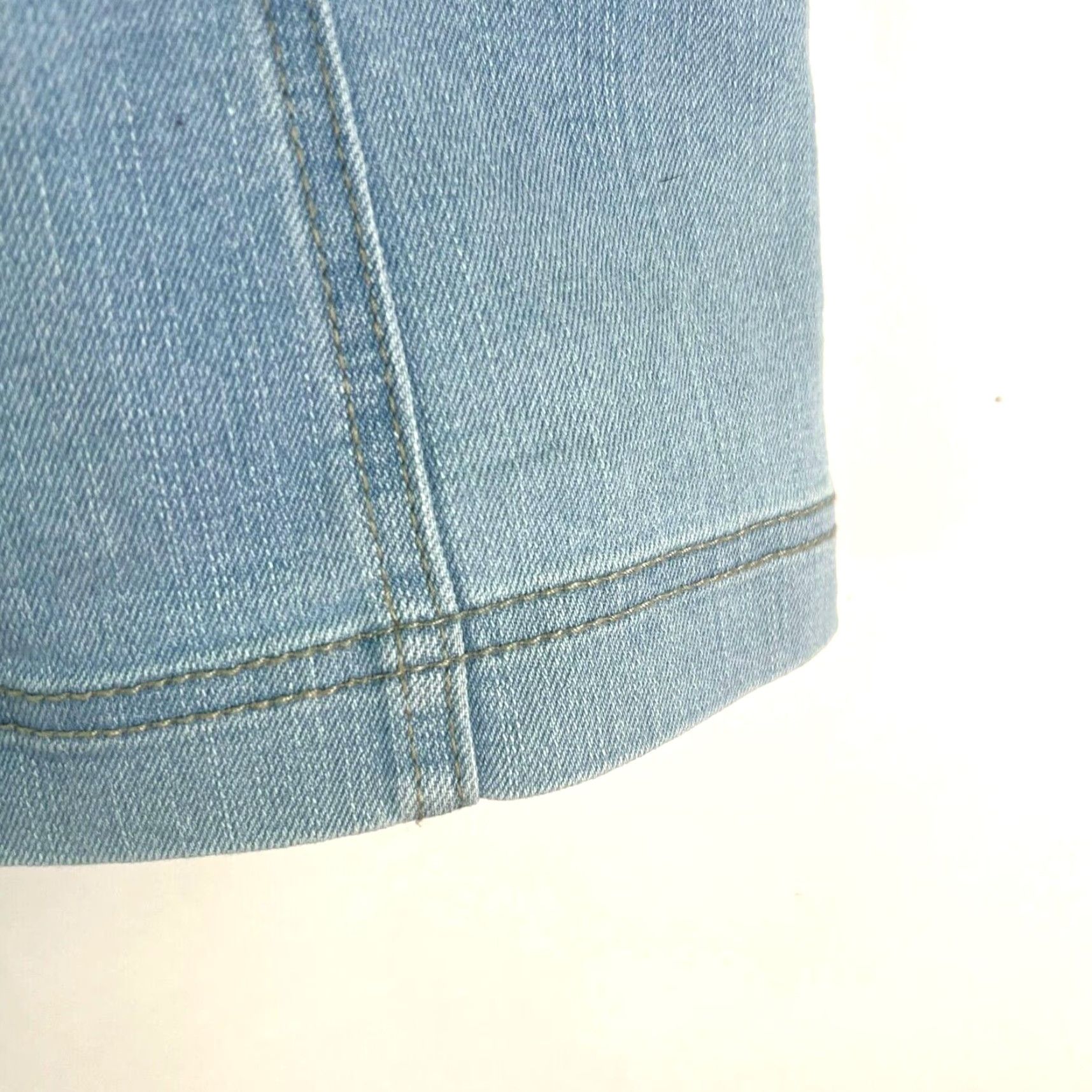 Vintage No Boundaries Denim Mini Skirt Womens Size L Blue 34X16 Size 36" / US 14 / IT 50 - 2 Thumbnail
