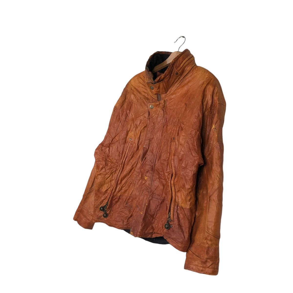 Marc Buchanan 🔥VINTAGE BOMBER LEATHER JACKET MARC BUCHANAN SPELL OUT Size US M / EU 48-50 / 2 - 4 Thumbnail
