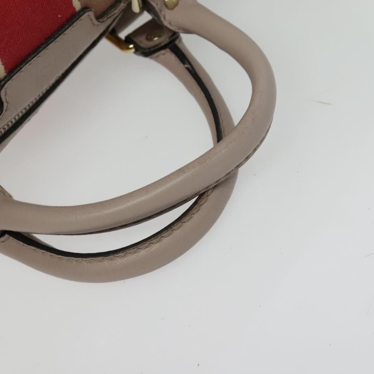 Gucci GUCCI GG Canvas Sherry Line Hand Bag Beige Gold Size ONE SIZE - 7 Thumbnail