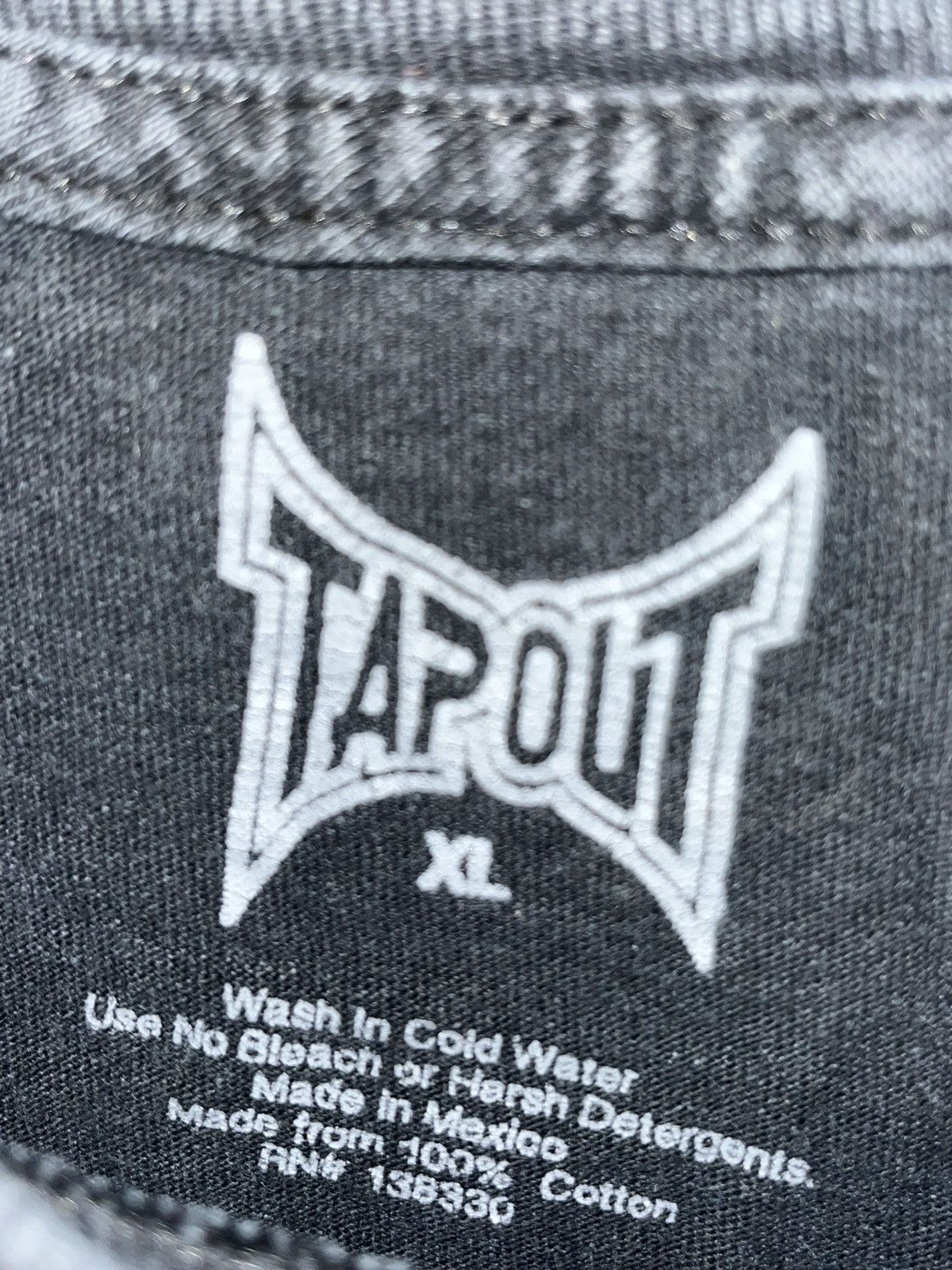 Tapout Crazy Baggy Vintage Y2K Skulls Cyber Grunge Tapout MMA Tee Size US XL / EU 56 / 4 - 3 Thumbnail