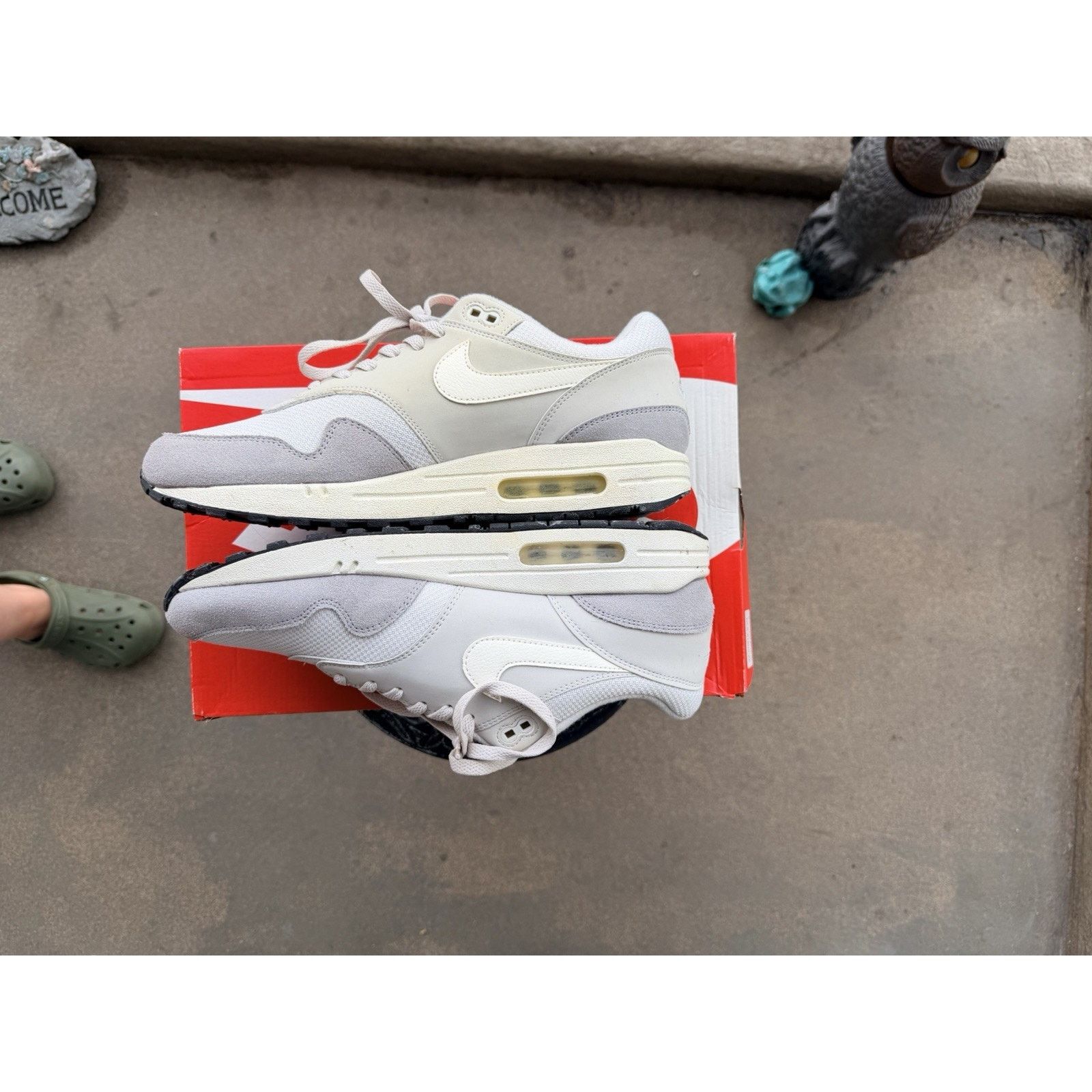 Nike Nike Air Max 1 Grey/White Size 12 AH8145-011 Size US 12 / IT 42 - 8 Thumbnail