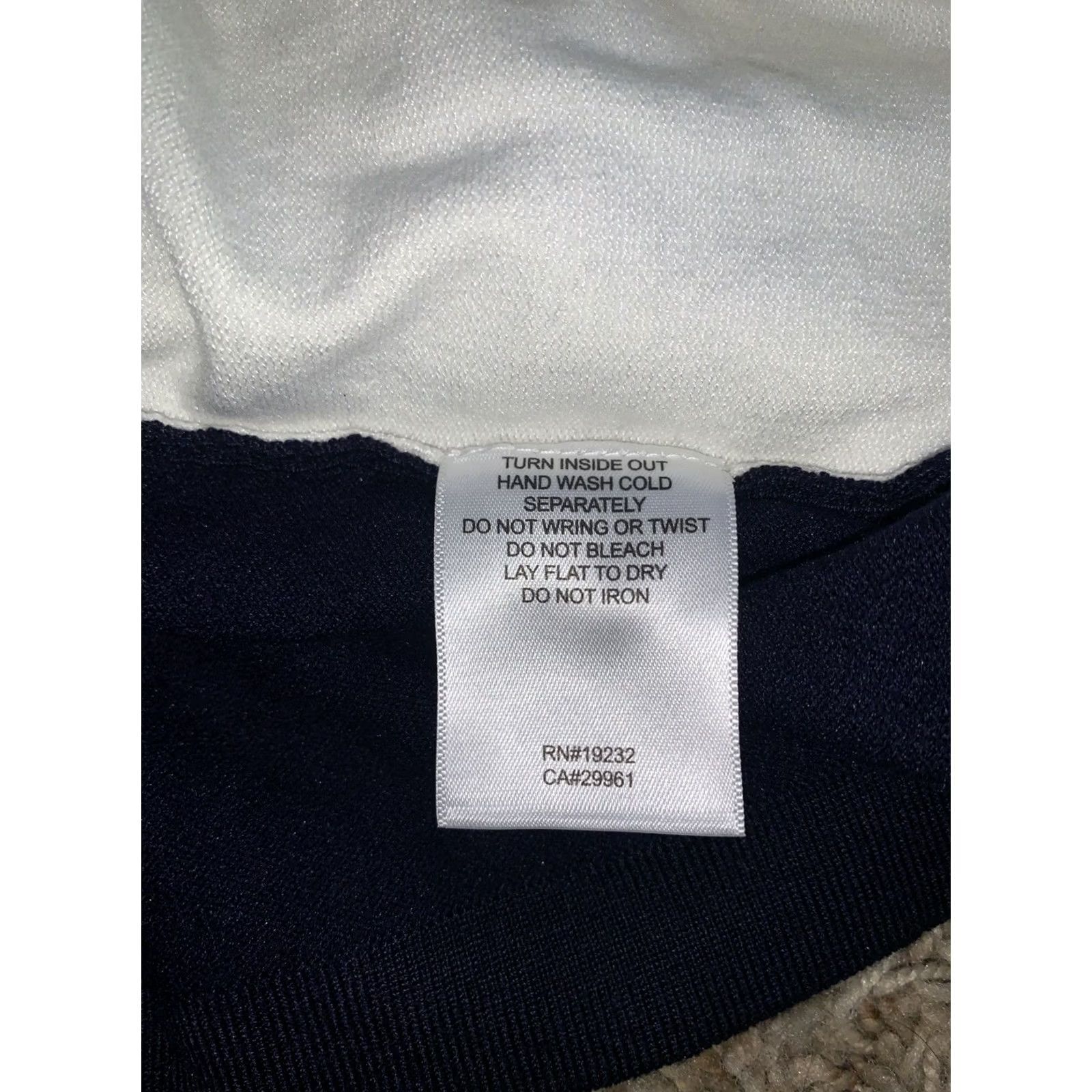 Vintage Alfred Dunner Blouse Shirt 1X Blue 3/4 Sleeve Beaded Sequin Knit Pullover Round Neck Womens Regular Basic Seasonal Casual Size XL / US 12-14 / IT 48-50 - 7 Thumbnail