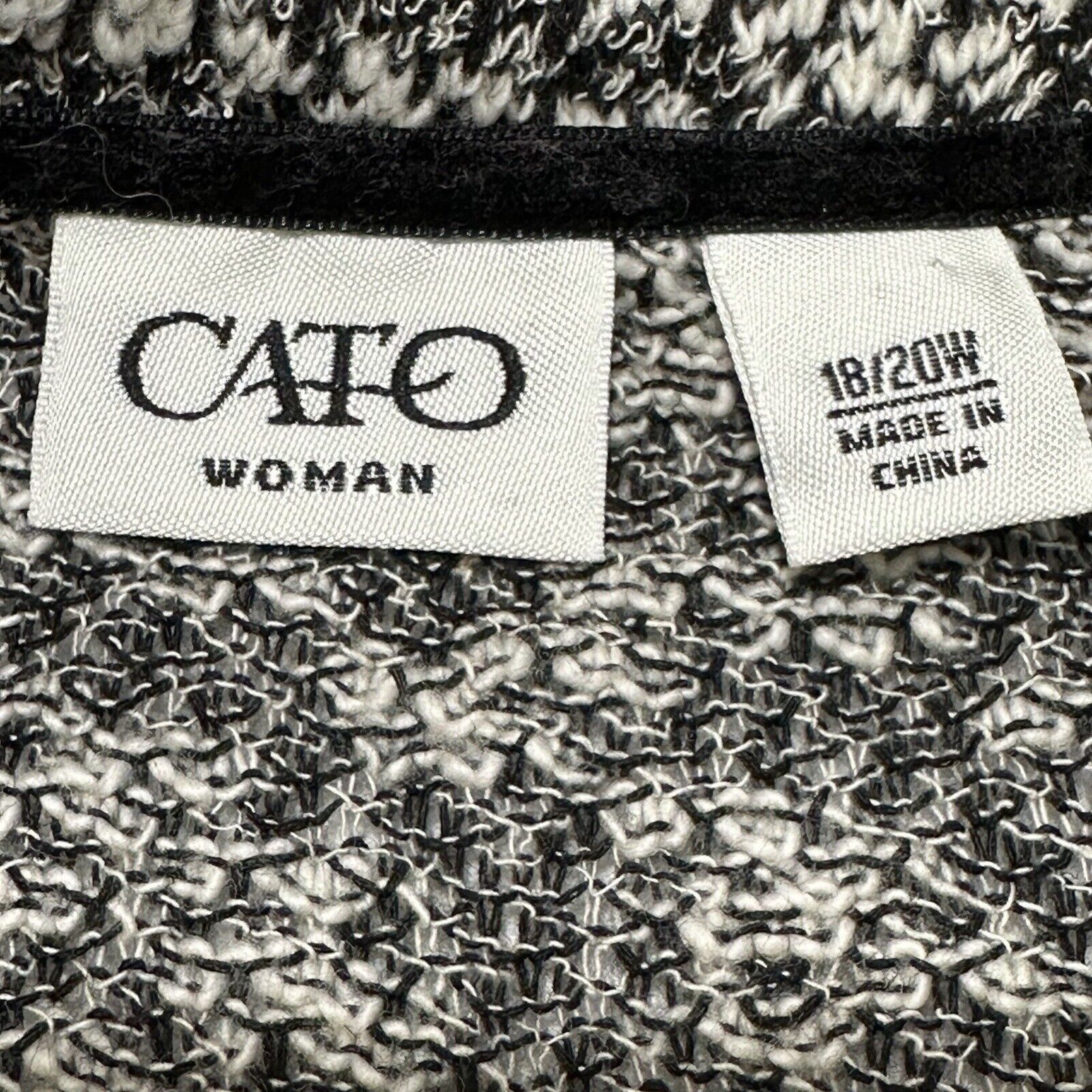 Other CATO 18/20W Lightweight Crewneck Sweater Lace Trim Pullover Size XXL / US 16-18 / IT 52-54 - 3 Thumbnail