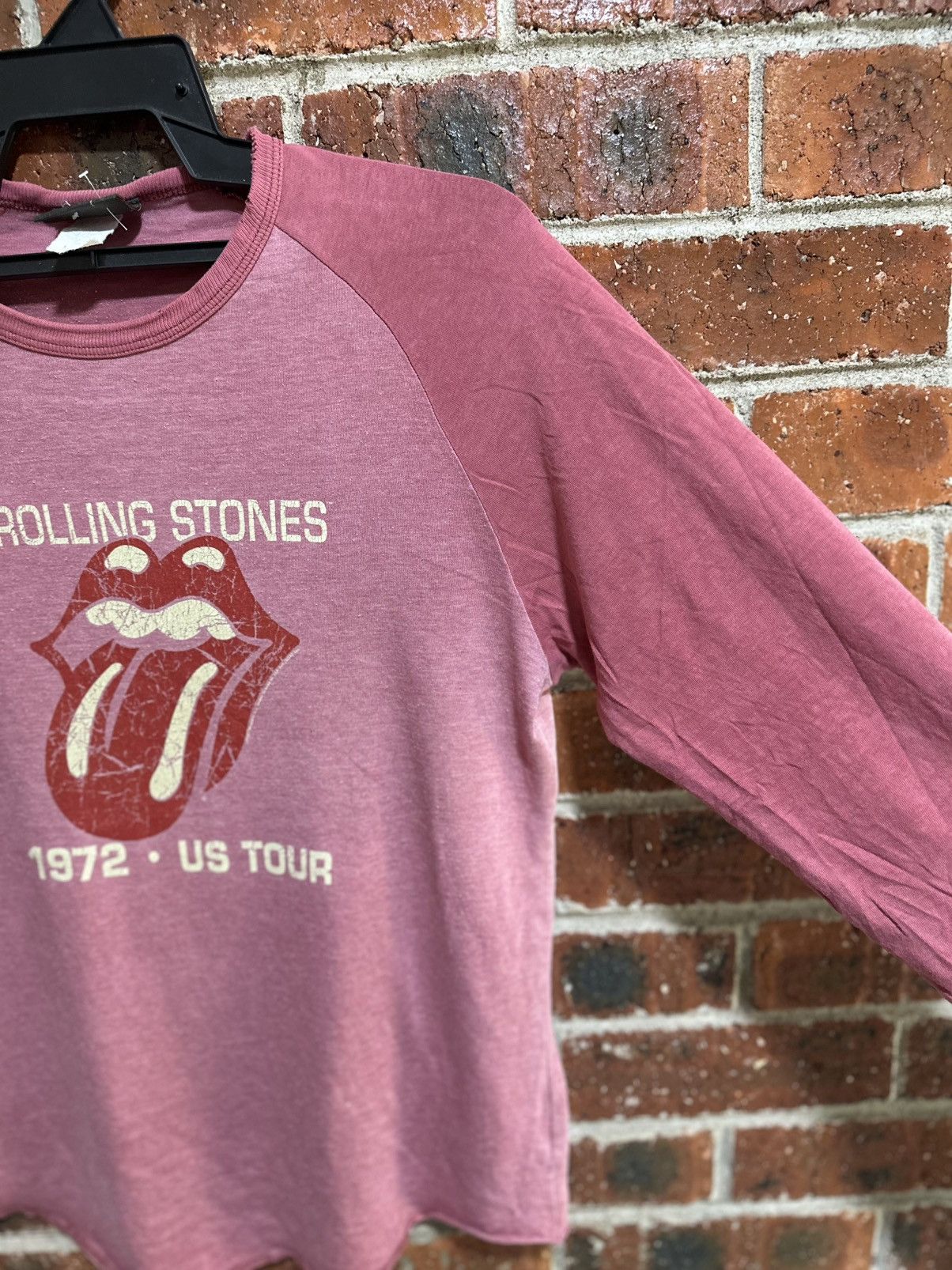 Band Tees Thrashed Vintage Rolling Stones Tour Long Sleeve Tee Fadee Size US M / EU 48-50 / 2 - 8 Thumbnail