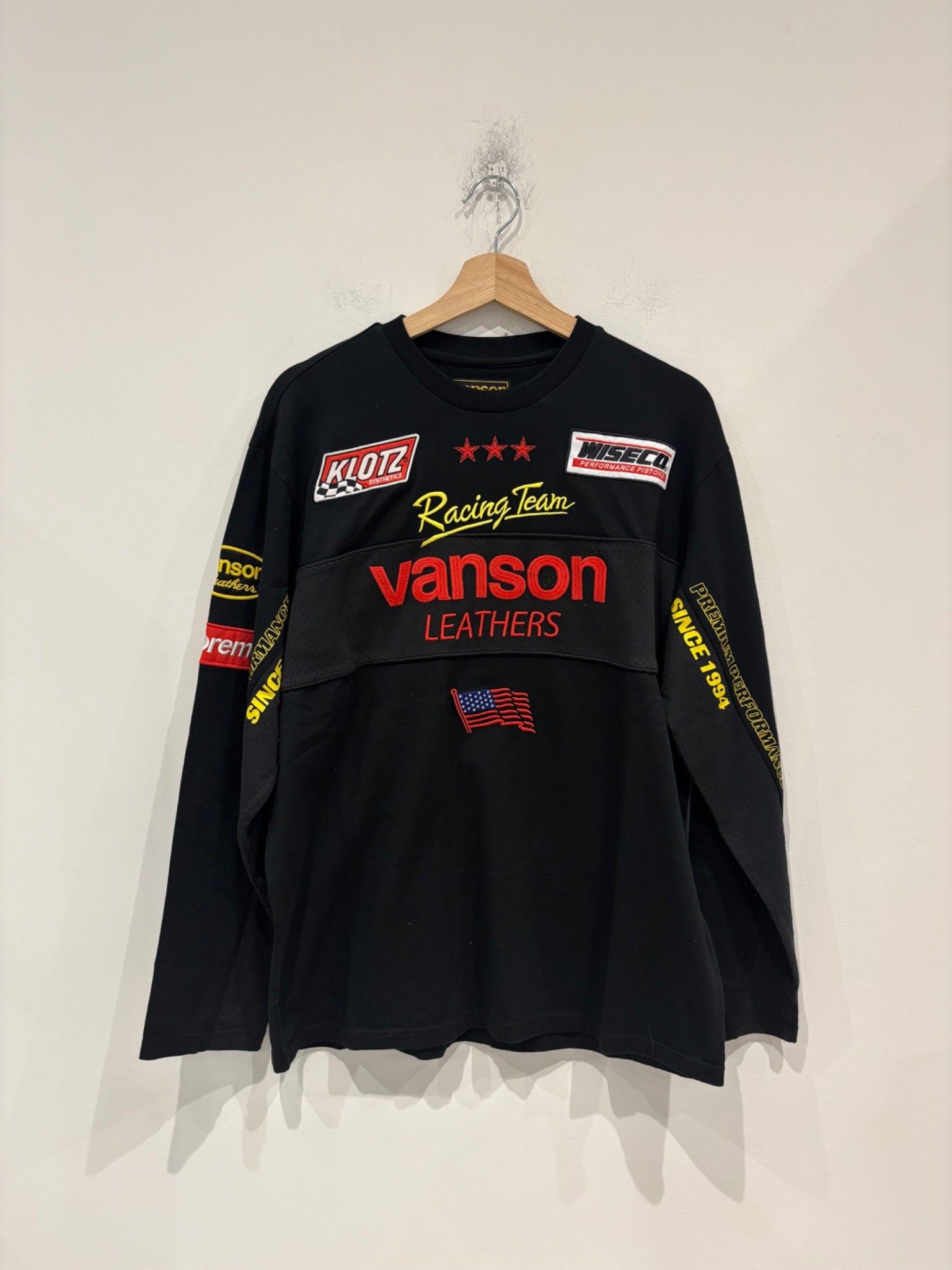 Supreme Supreme Vanson Leathers L/S Top Black Size US M / EU 48-50 / 2 - 1 Thumbnail
