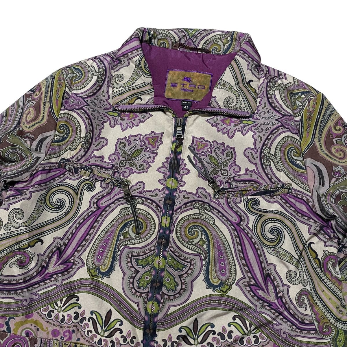 Etro × Vintage 🔥RARE🔥 Etro milano paisley jacket Size S / US 4 / IT 40 - 3 Thumbnail