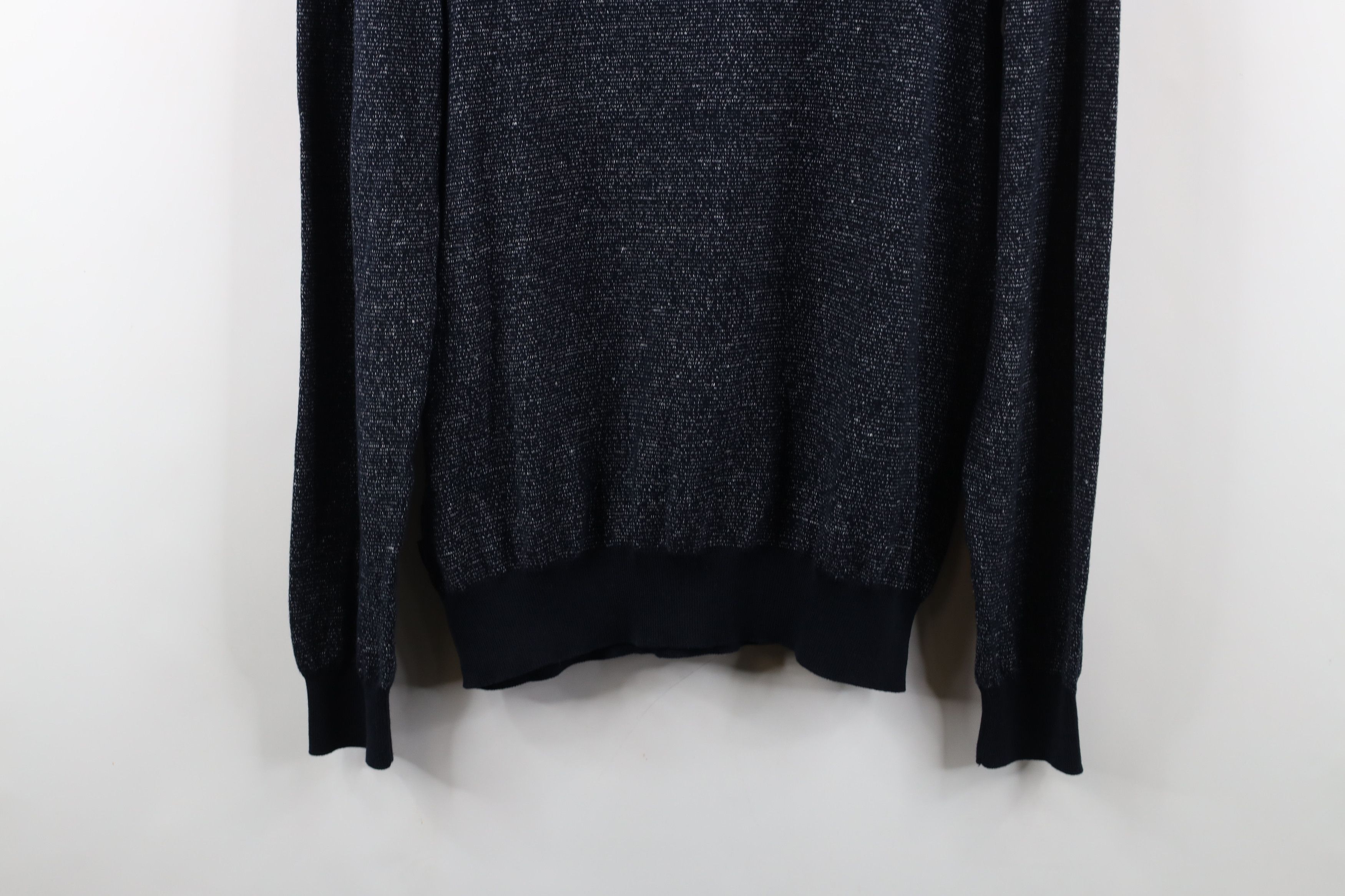 Hugo Boss × Vintage Hugo Boss Fit Cotton Linen Blend Knit Crewneck Sweater Blue Size US L / EU 52-54 / 3 - 11 Thumbnail