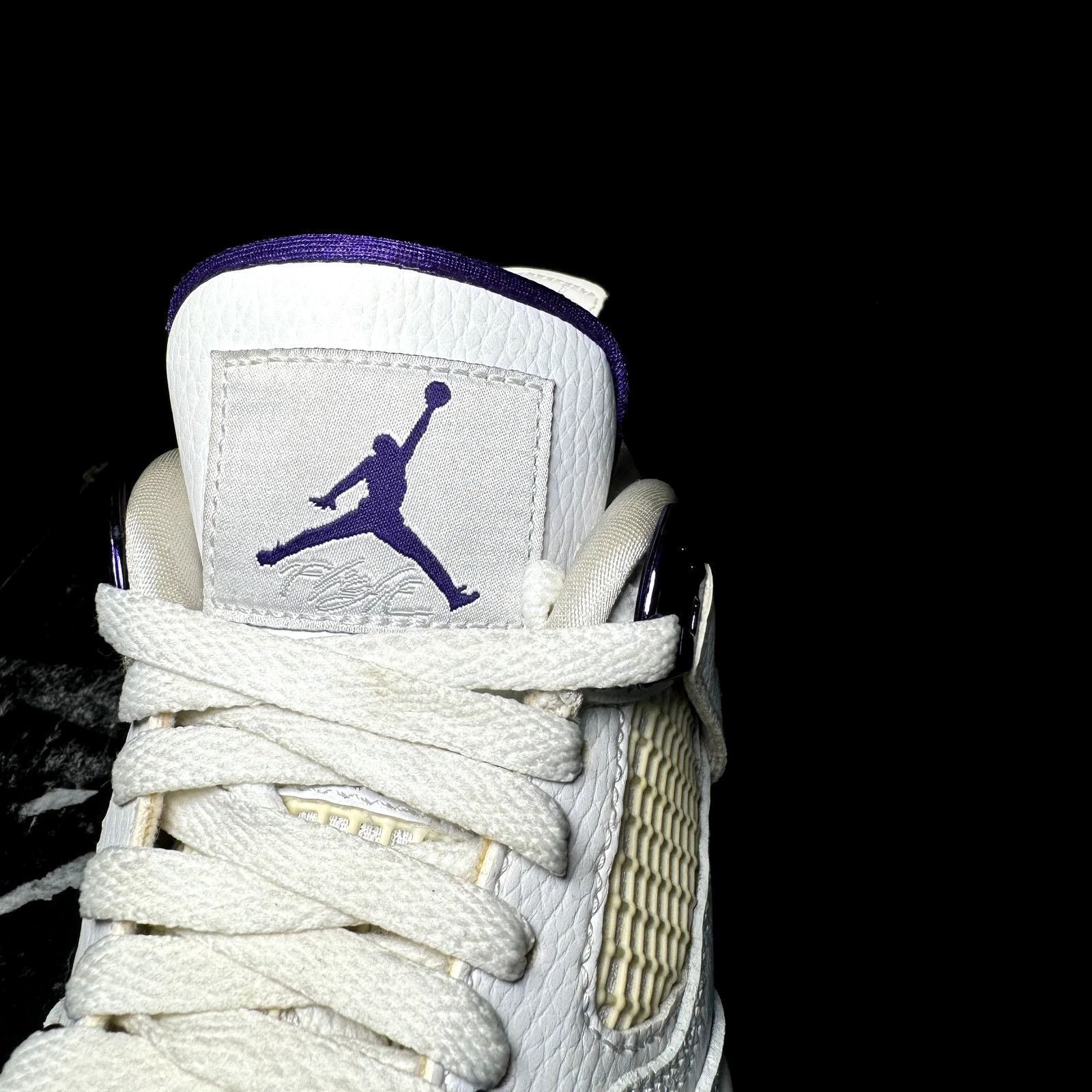 Jordan Brand × Nike Size 5 - Air Jordan 4 Retro GS Purple Metallic Men's Shoes Size US 5 / EU 37 - 5 Thumbnail