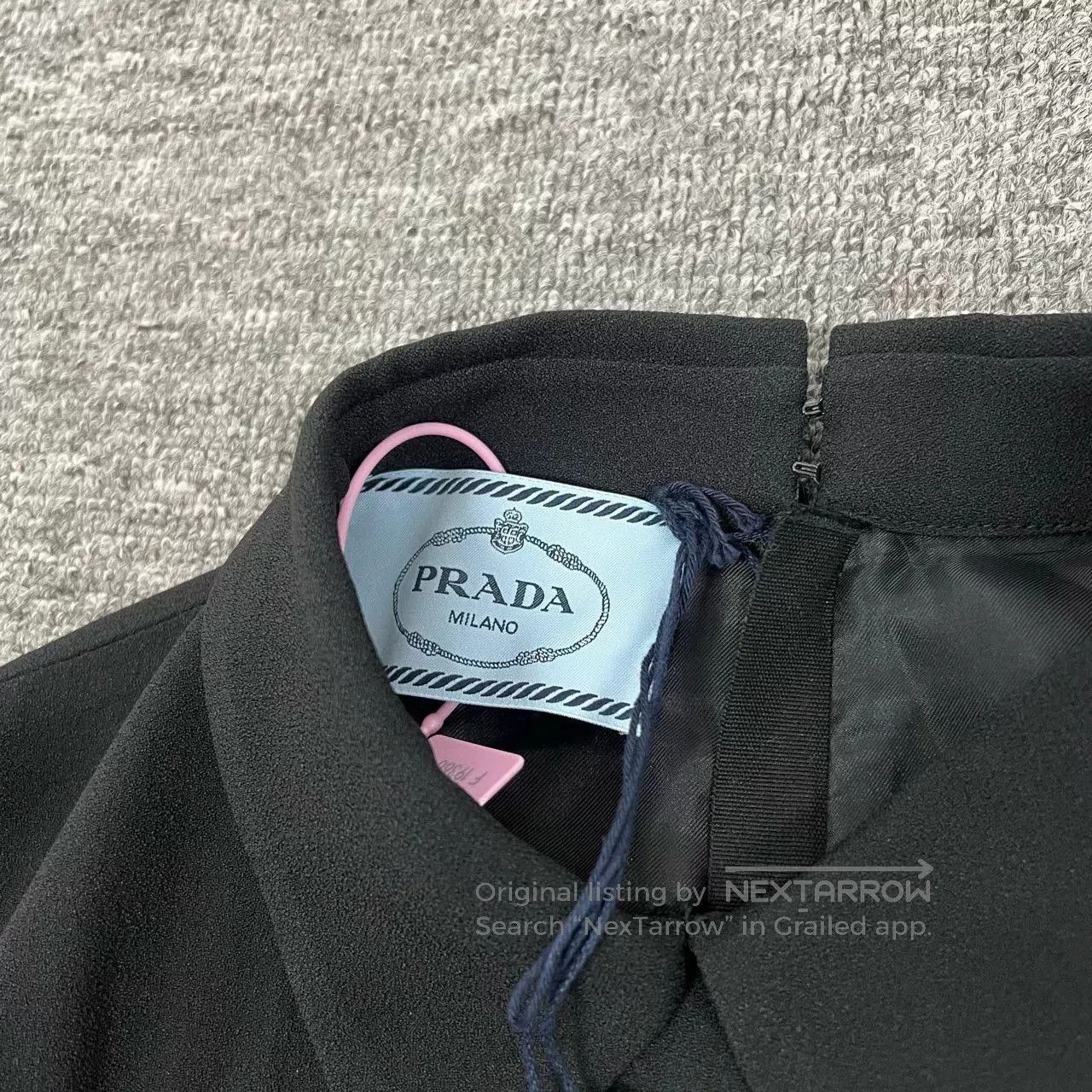 Prada Prada Classic Black Collared Long. Size S / US 4 / IT 40 - 5 Thumbnail
