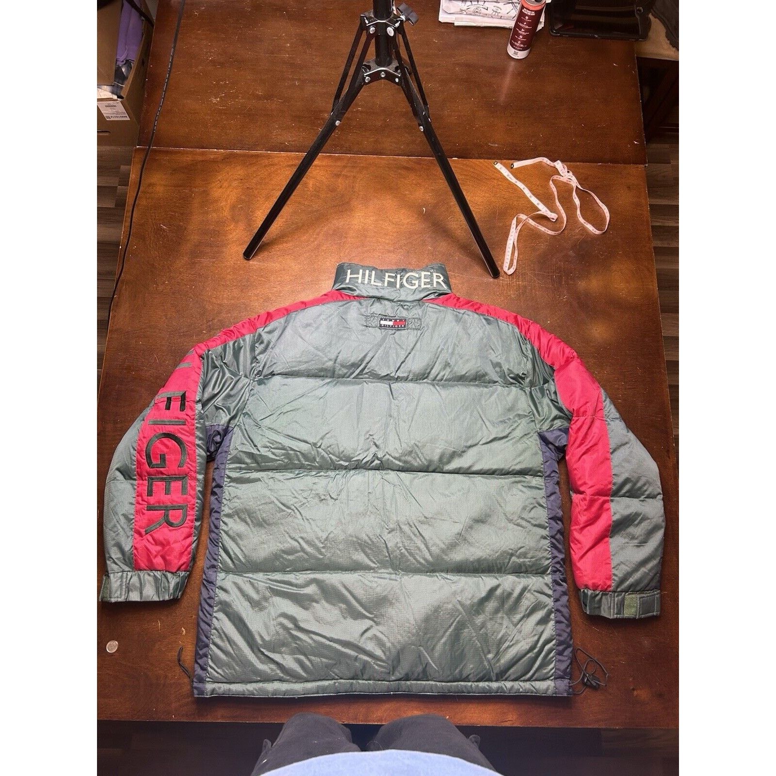 Tommy Hilfiger VTG Duck Down Feather Tommy Hilfiger Jacket Gucci Colorway Size US L / EU 52-54 / 3 - 13 Thumbnail