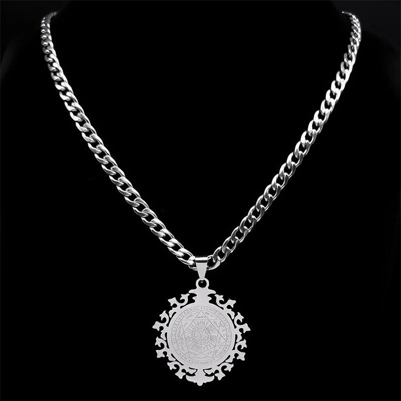 Jewelry Seal of Salomon Talisman Pendant Necklace Emblem Talisman Size ONE SIZE - 2 Thumbnail