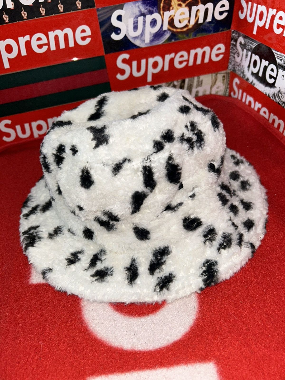 Supreme Supreme Fur Crusher Hat Dalmatian SS14 size M/L VNDS Size ONE SIZE - 3 Thumbnail