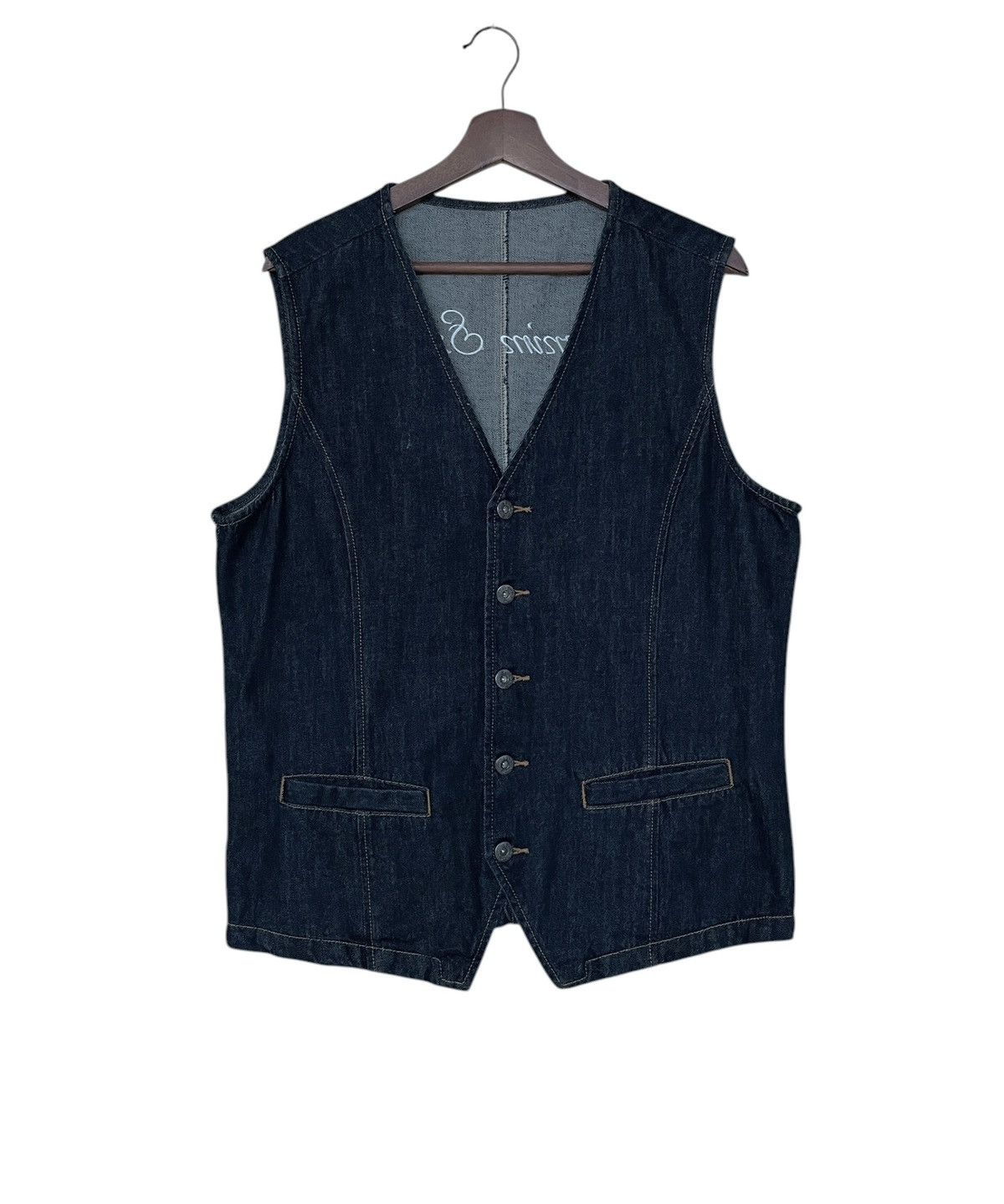 Vintage Vintage Japanese Brand Denim Street Vest 2000s Size US XL / EU 56 / 4 - 1 Thumbnail