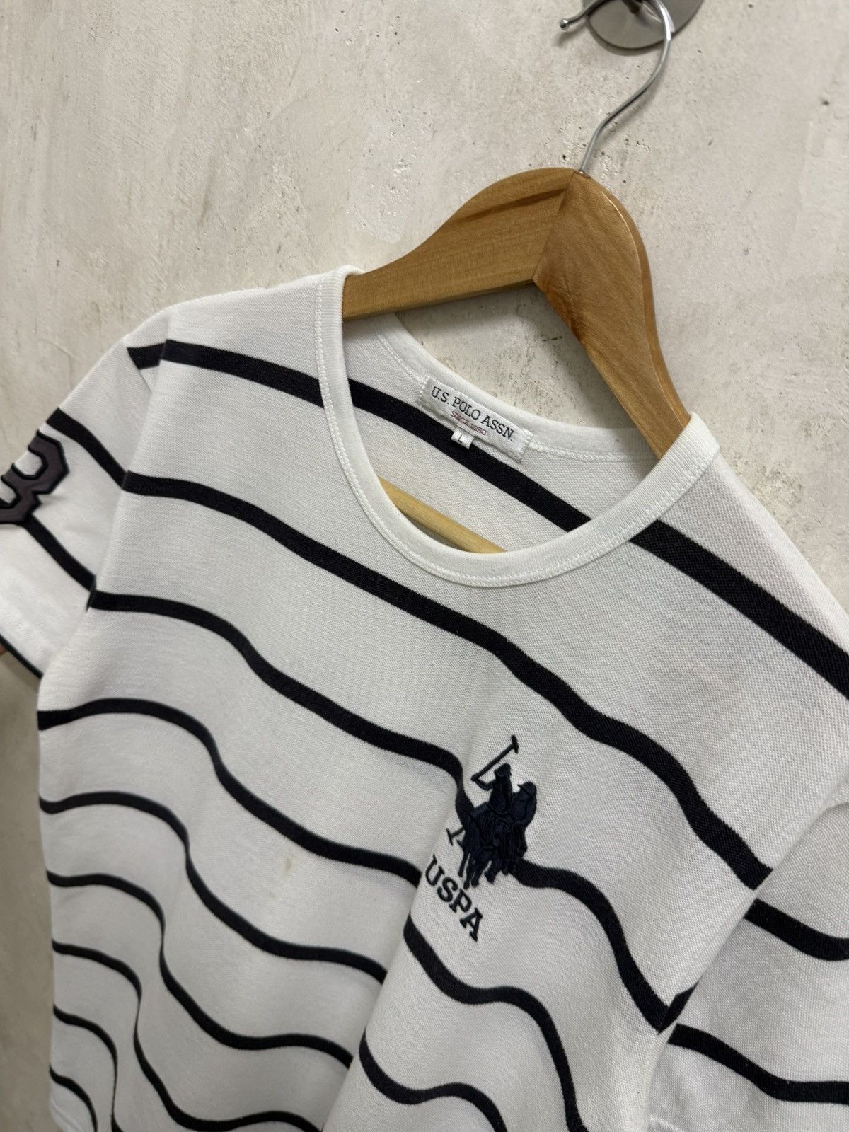 U.S. Polo Assn. Us Polo Assn. Stripe Small Logo Pony Tees Size US L / EU 52-54 / 3 - 3 Thumbnail