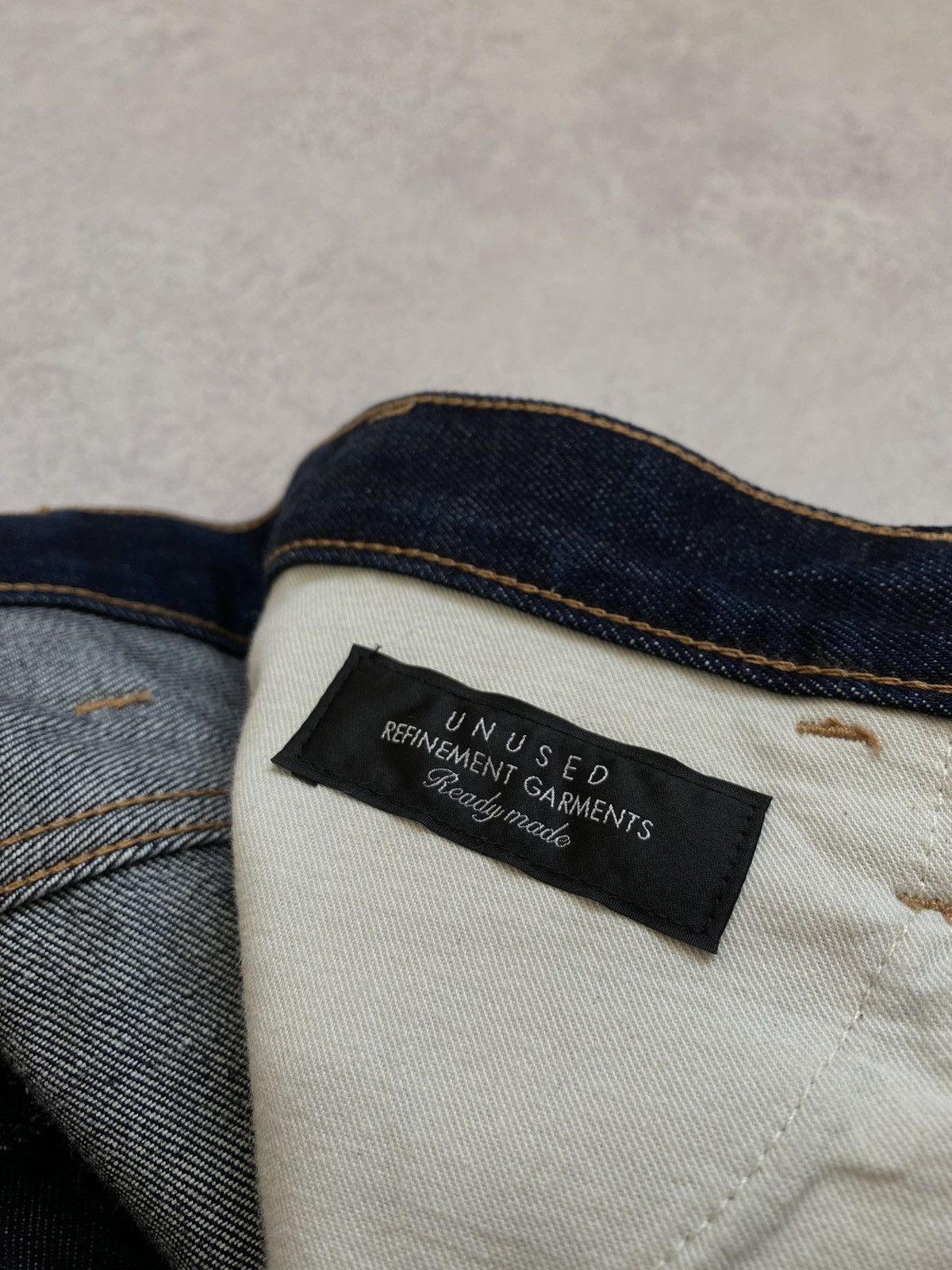 Unused Japanese Men’s Unused Denim Dark Blue Pants Size 3 Size US 32 / EU 48 - 14 Thumbnail