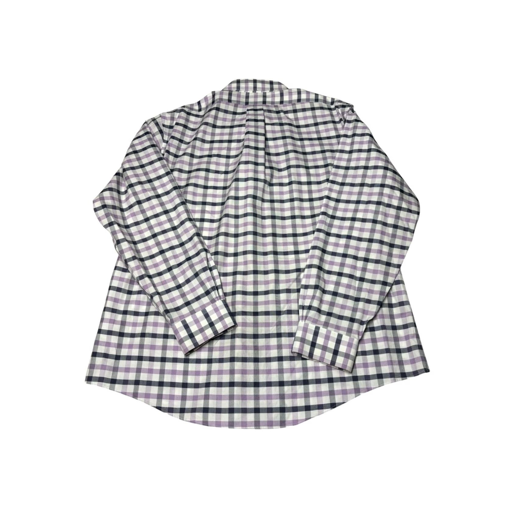 Brooks Brothers Brooks Brothers Regent Non-Iron Supima Cotton Shirt XL Purple Navy Check Mens XL Button-Up, Long Sleeve, Button-Down Collar Size US XL / EU 56 / 4 - 5 Thumbnail