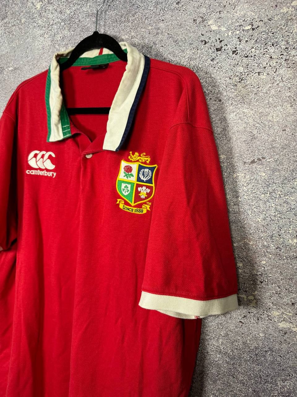 Canterbury of New Zealand Men's Red British Irish Lions Rugby Jersey Canterbury Size US XXL / EU 58 / 5 - 8 Thumbnail
