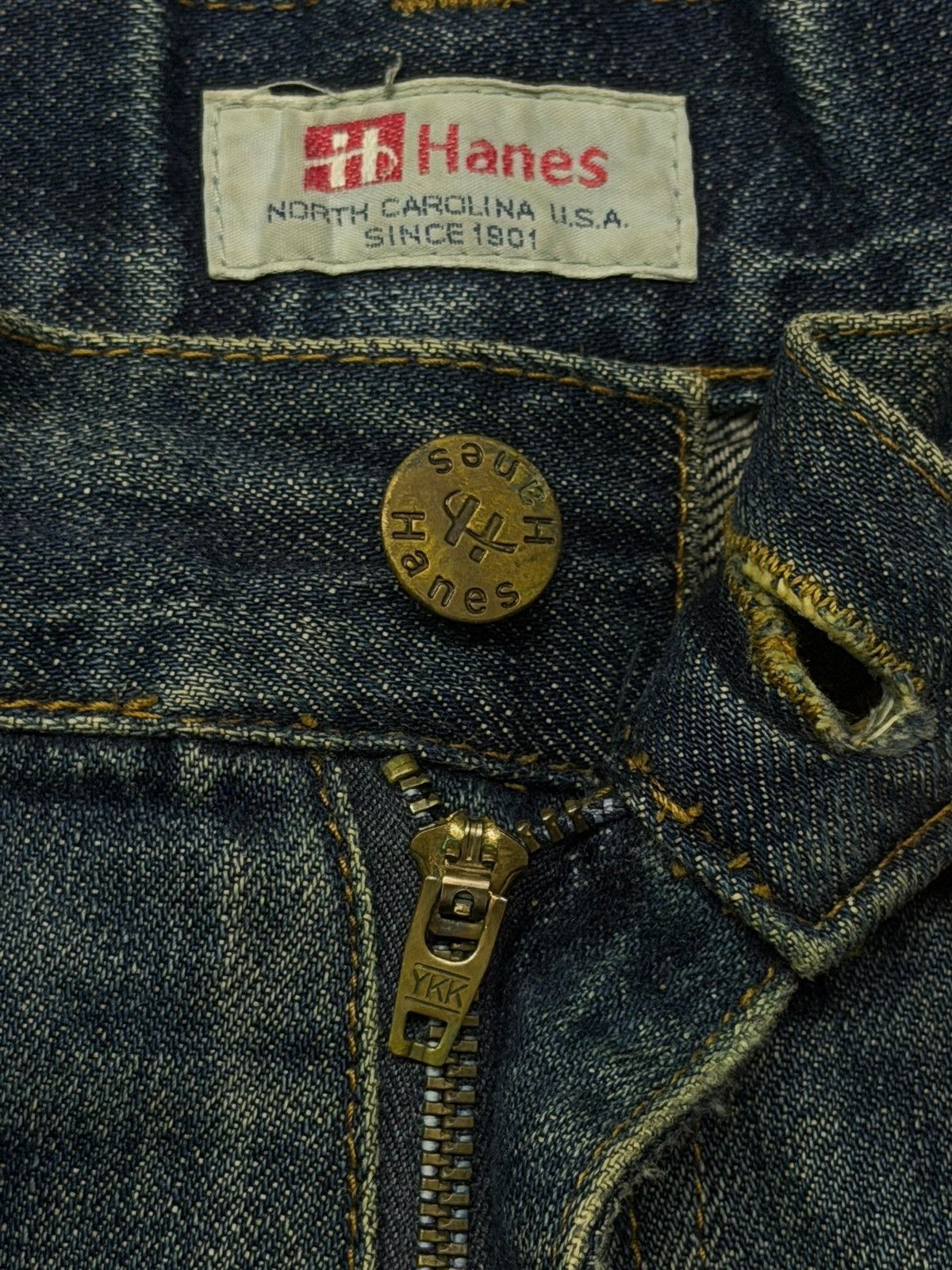 Hanes Vintage Hanes Jeans Made in USA 90s | Vintage Faded | W35 Size US 35 - 9 Thumbnail