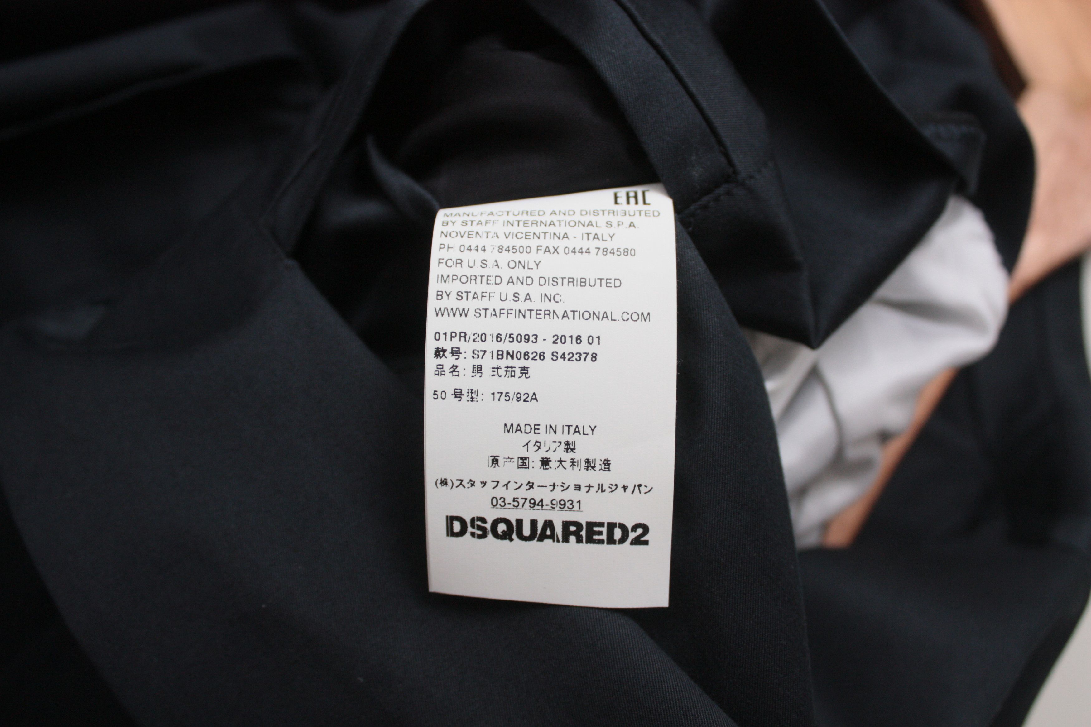 Dsquared2 Dsquared2 Navy Casual Formal Blazer Men's 50 Made In Italy Size 48R - 5 Thumbnail