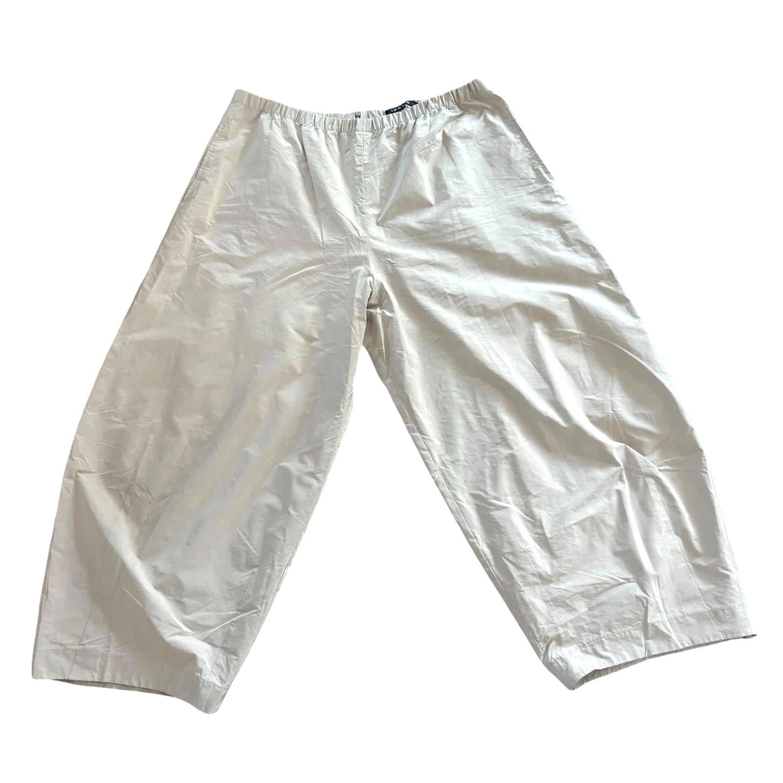 Oska Ischiko Wide Leg Cream Women's Trousers Size 18
