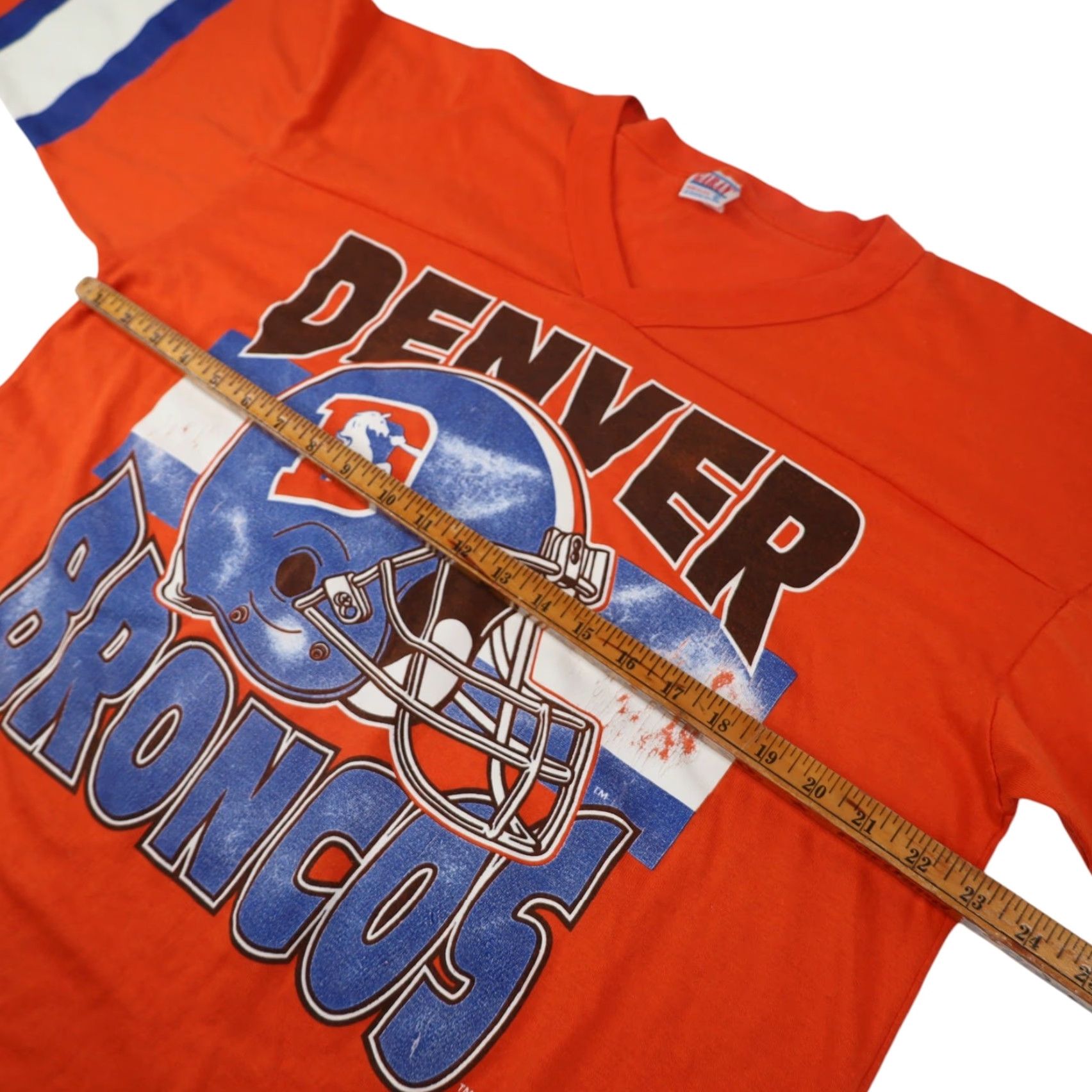 Vintage VINTAGE Denver Broncos Graphic T Shirt Shirt XL Men Orange 90s Mens Size US XL / EU 56 / 4 - 7 Thumbnail