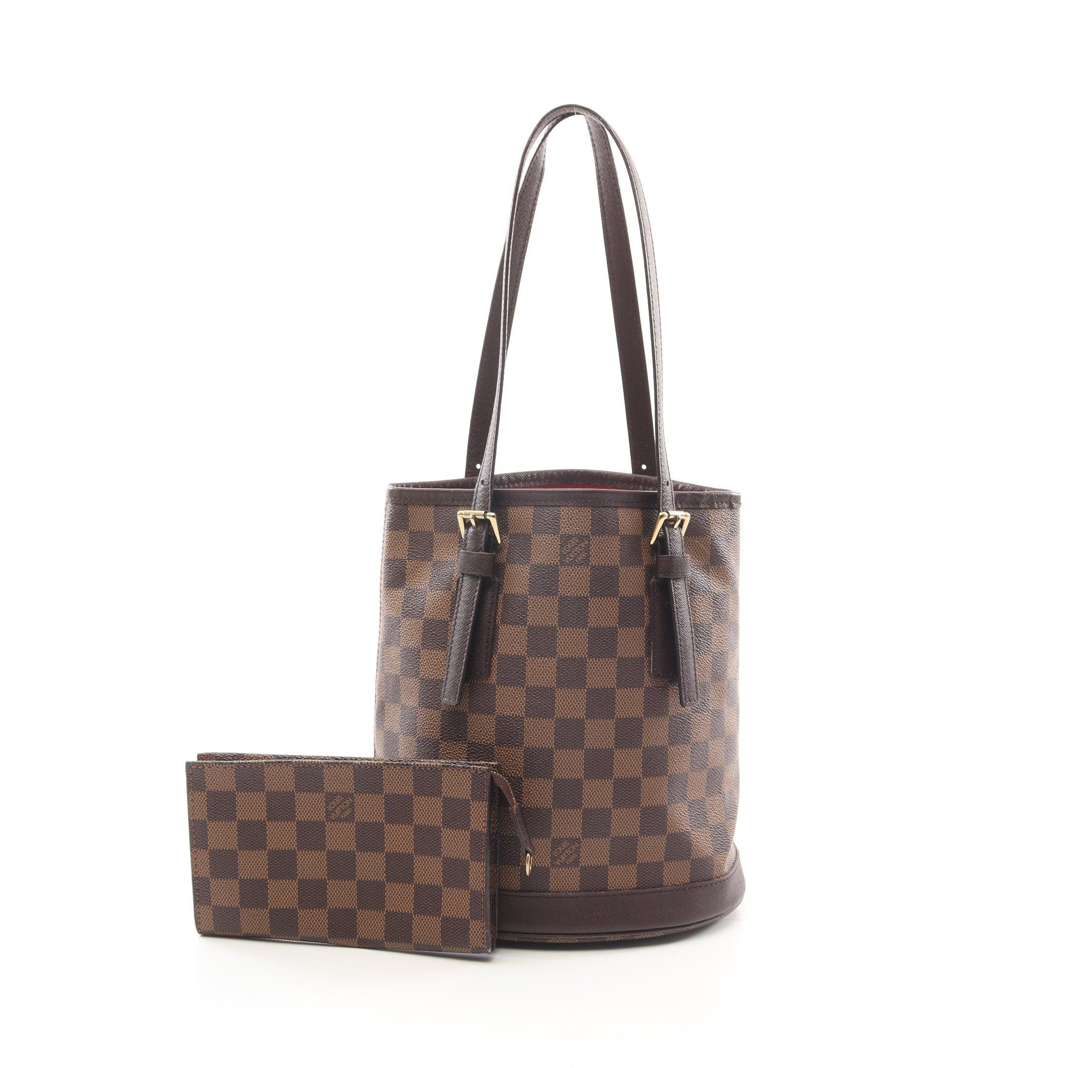 Louis Vuitton Louis Vuitton Male Damier Ebene Shoulder Bag Tote Leather Brown Size ONE SIZE - 1 Thumbnail