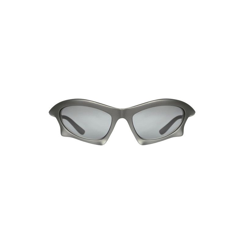 Balenciaga o1tr1nto0426 Size: OS / Bat Rectangle Sunglasses in Silver Size ONE SIZE - 1 Thumbnail