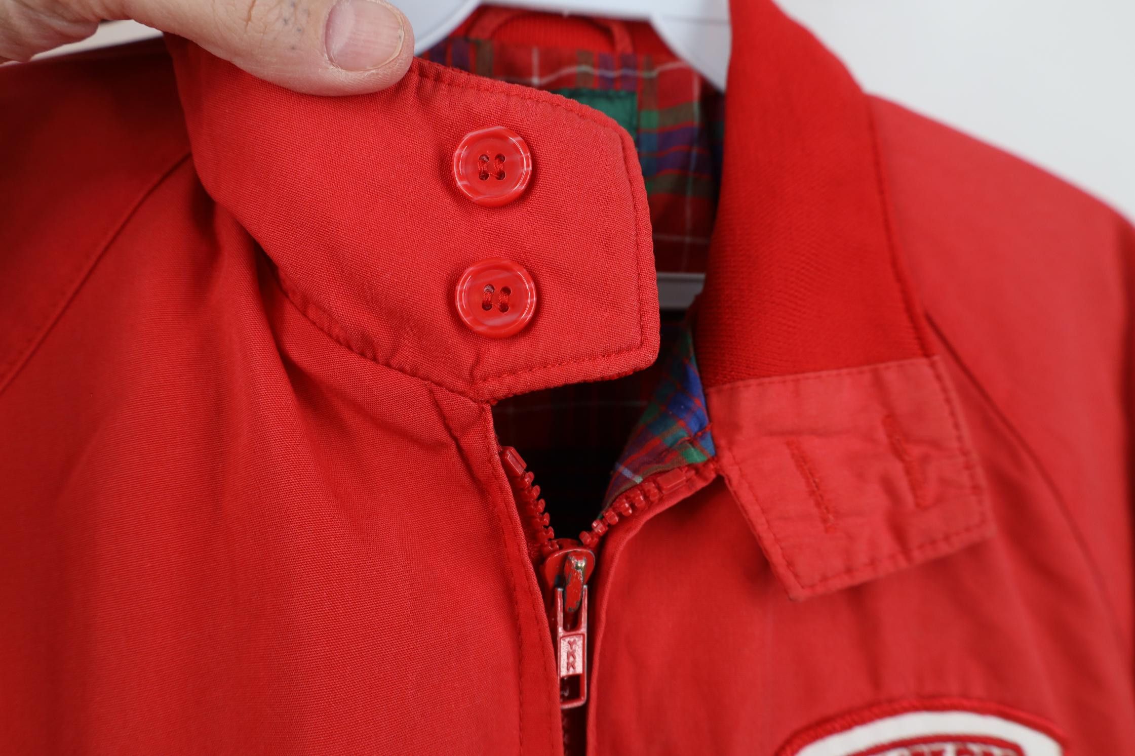 Vintage Vintage 70s 80s Fire Department Cafe Racer Bomber Jacket Red Size US L / EU 52-54 / 3 - 6 Thumbnail