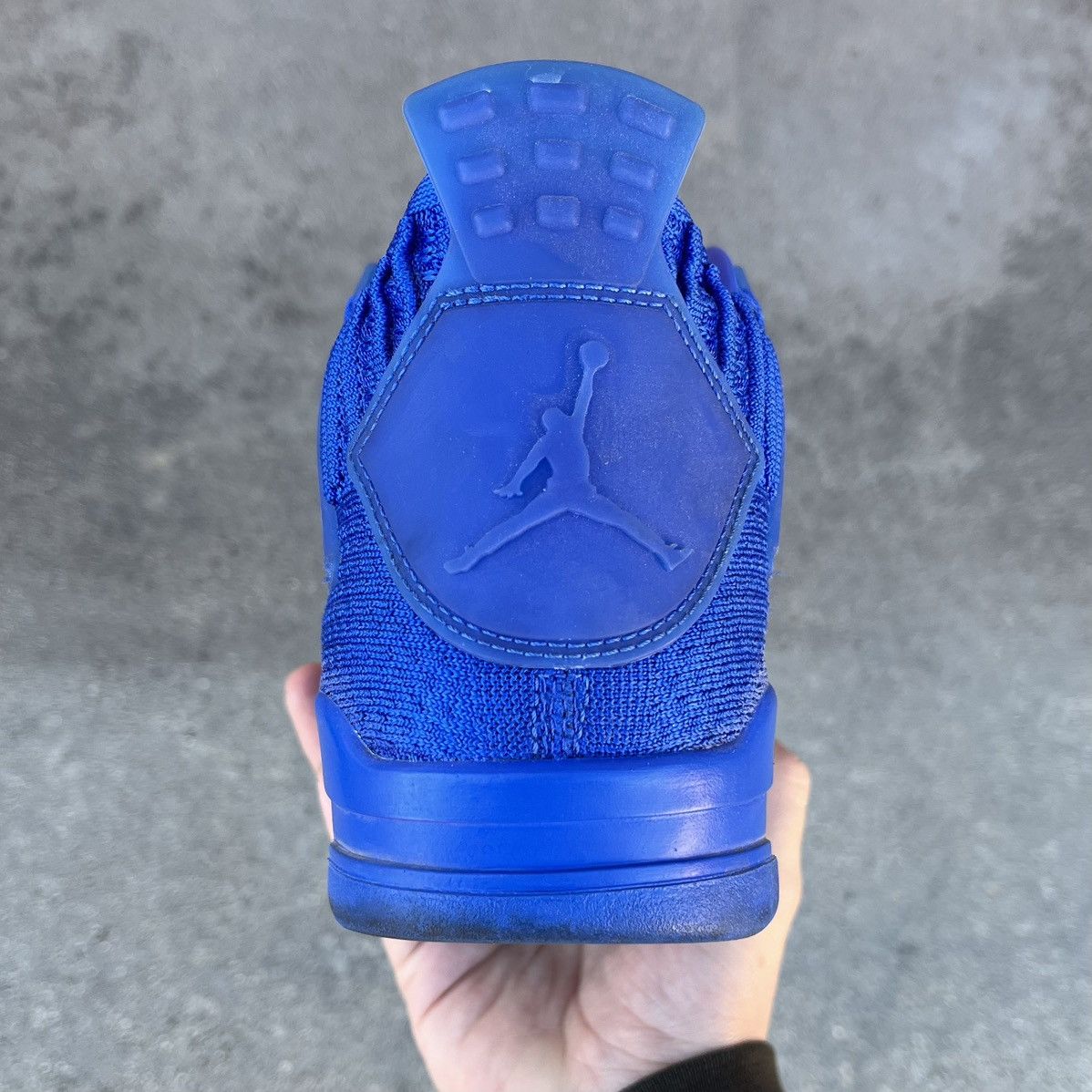 Jordan Brand × Nike 2019 Air Jordan 4 Retro Flyknit Royal Blue Sz 9.5 Size US 9.5 / EU 42-43 - 15 Thumbnail
