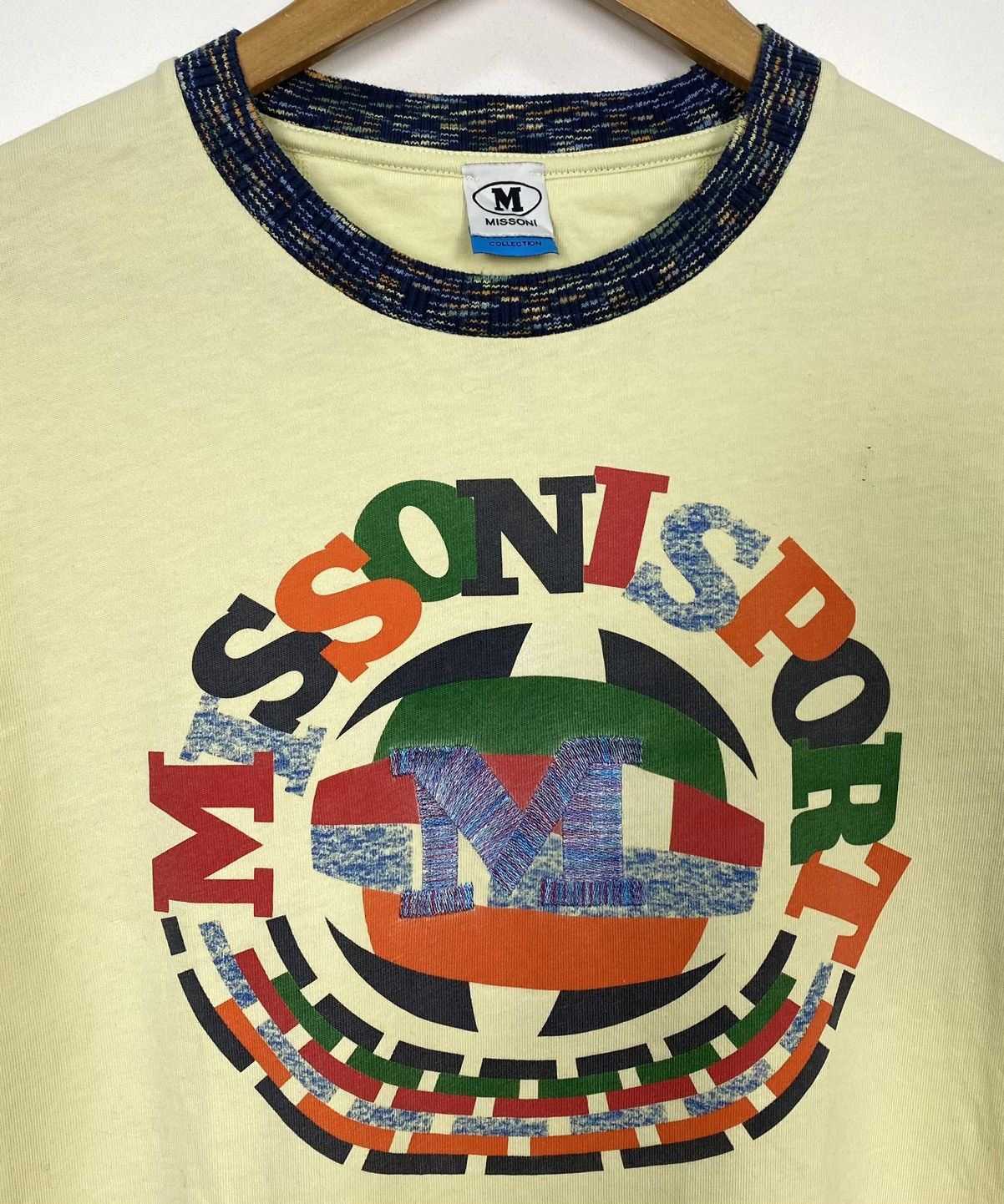 Missoni Missoni Sport Collection Crew Neck T-shirt Embroidered Logo Size US S / EU 44-46 / 1 - 4 Thumbnail