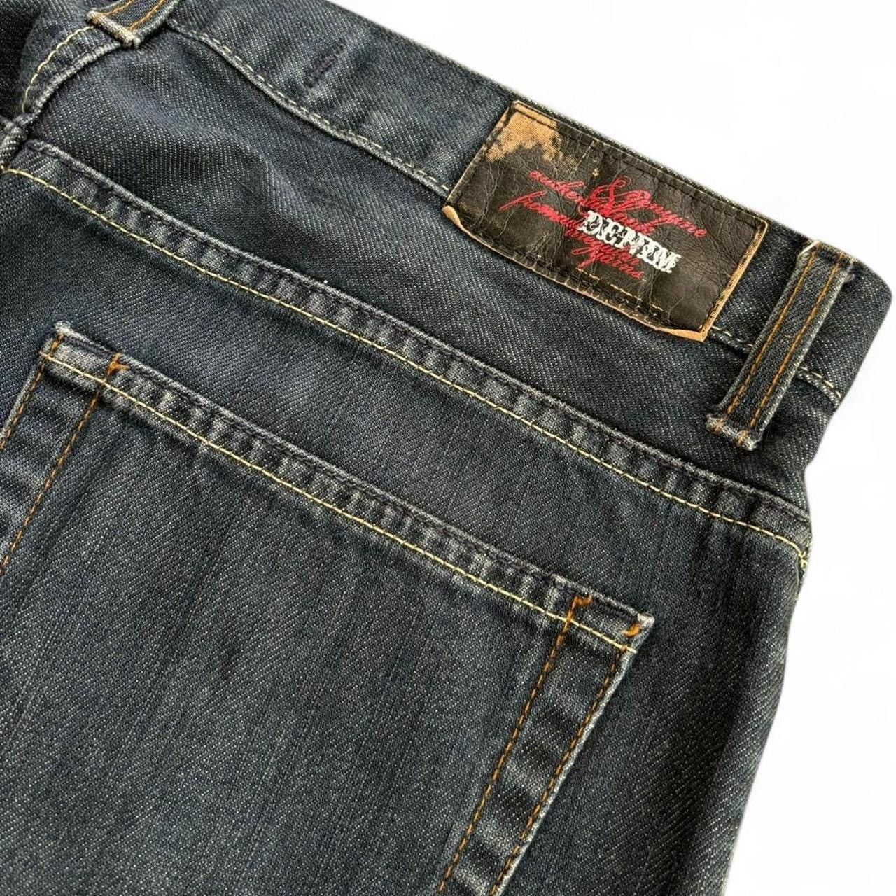 Vintage × Zara Darkwash Blue Straight Leg Denim Jeans Size US 35 - 7 Thumbnail