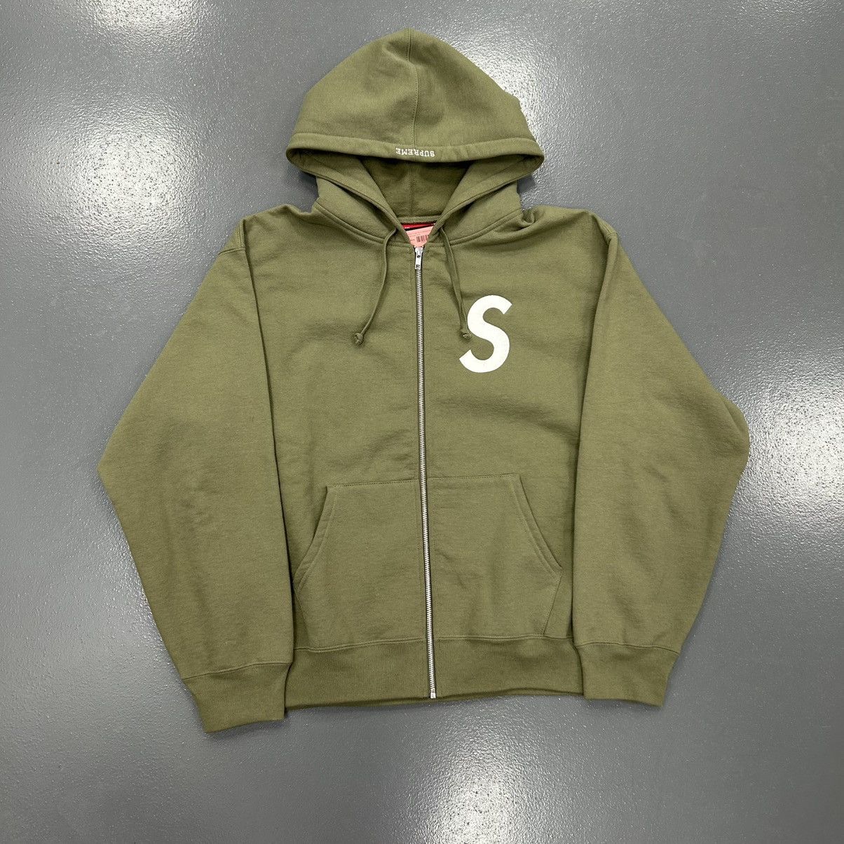 Supreme Supreme 3M Reflective Logo Thermal Zip Up Hoodie