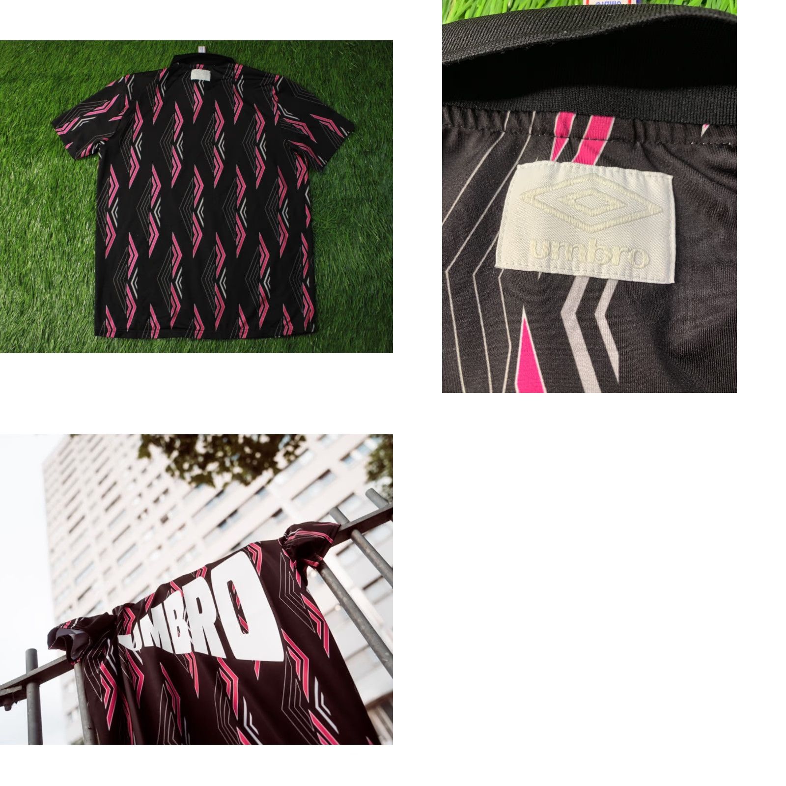Umbro UMBRO ORIGINAL POLO SHIRT T-SHIRT JERSEY SIZE L LARGE MEN Casual Zip Polo Shirt Shirt Size US L / EU 52-54 / 3 - 9 Thumbnail