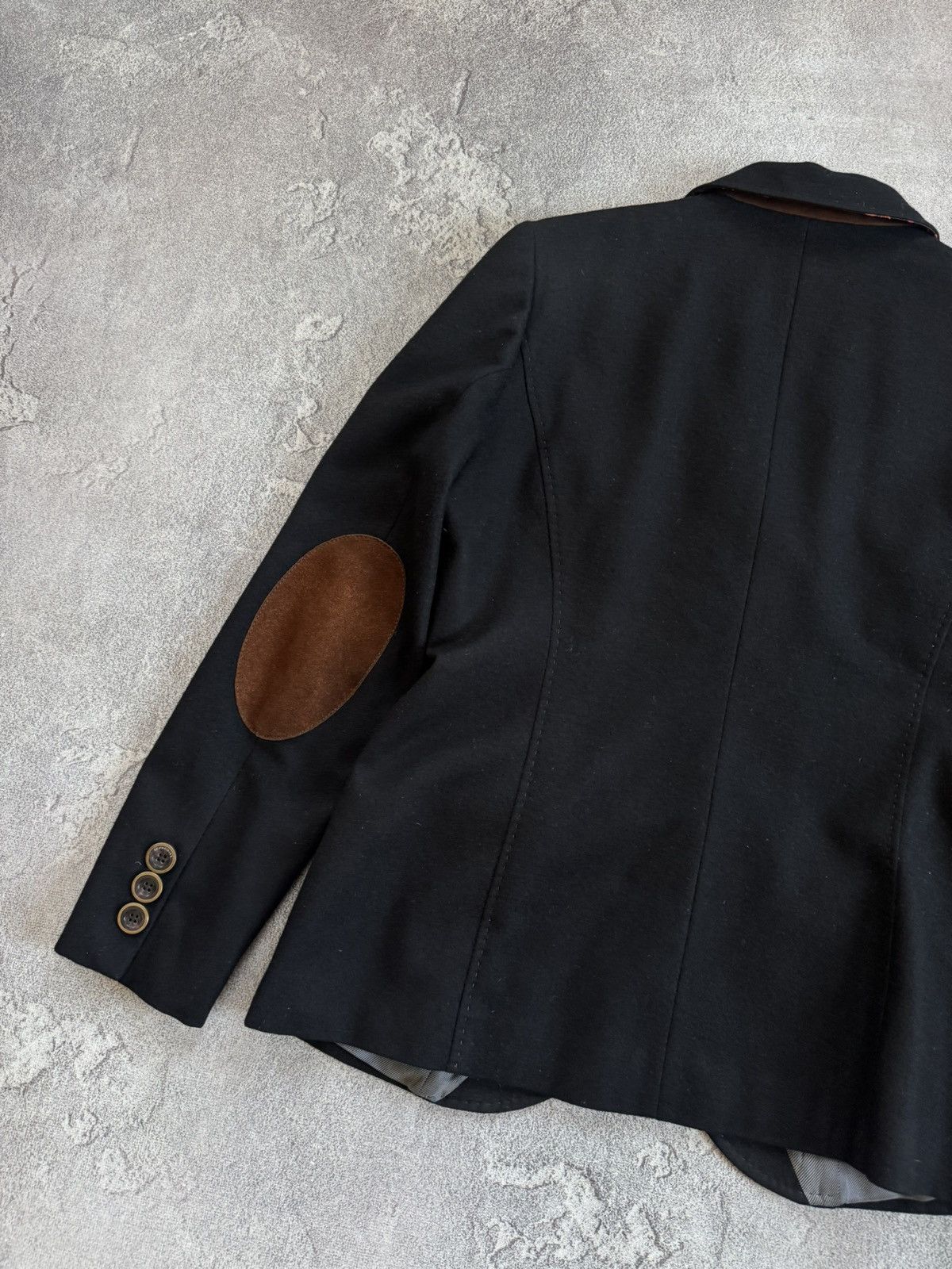 Schneiders Schneiders F40/USA8/I42 black virgin wool jacket blazer Size M / US 6-8 / IT 42-44 - 12 Thumbnail