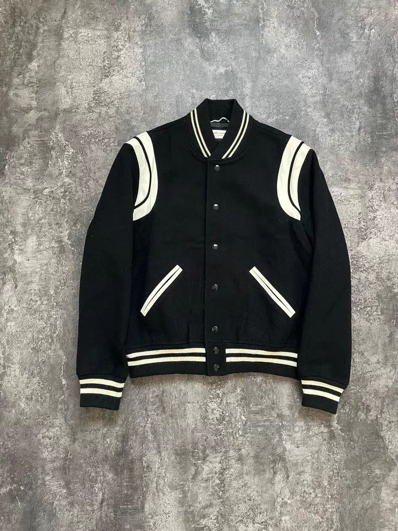 Saint Laurent Paris Saint Laurent Paris Black and white patchwork leather wool Size US M / EU 48-50 / 2 - 1 Thumbnail
