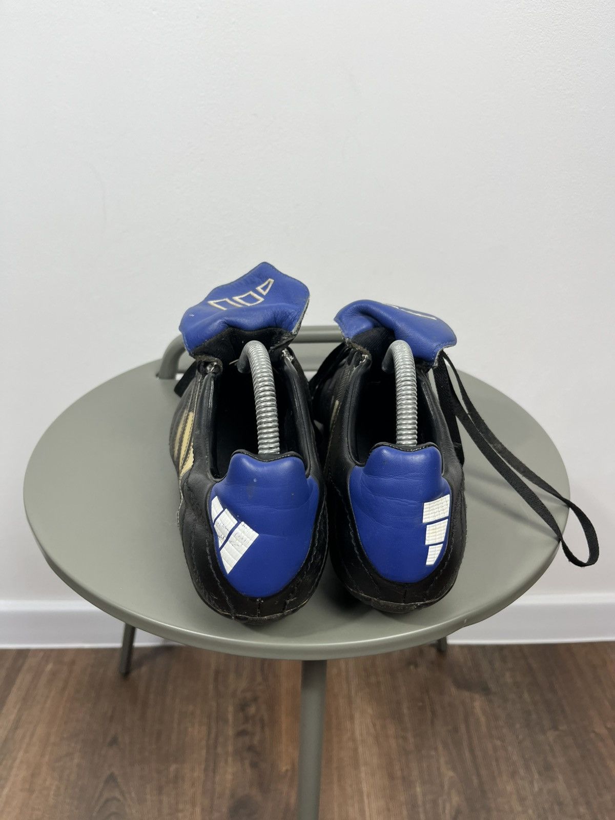 Adidas Vintage adidas Football Boots Cleats Black Blue EU 42 Size US 9 / EU 42 - 4 Thumbnail