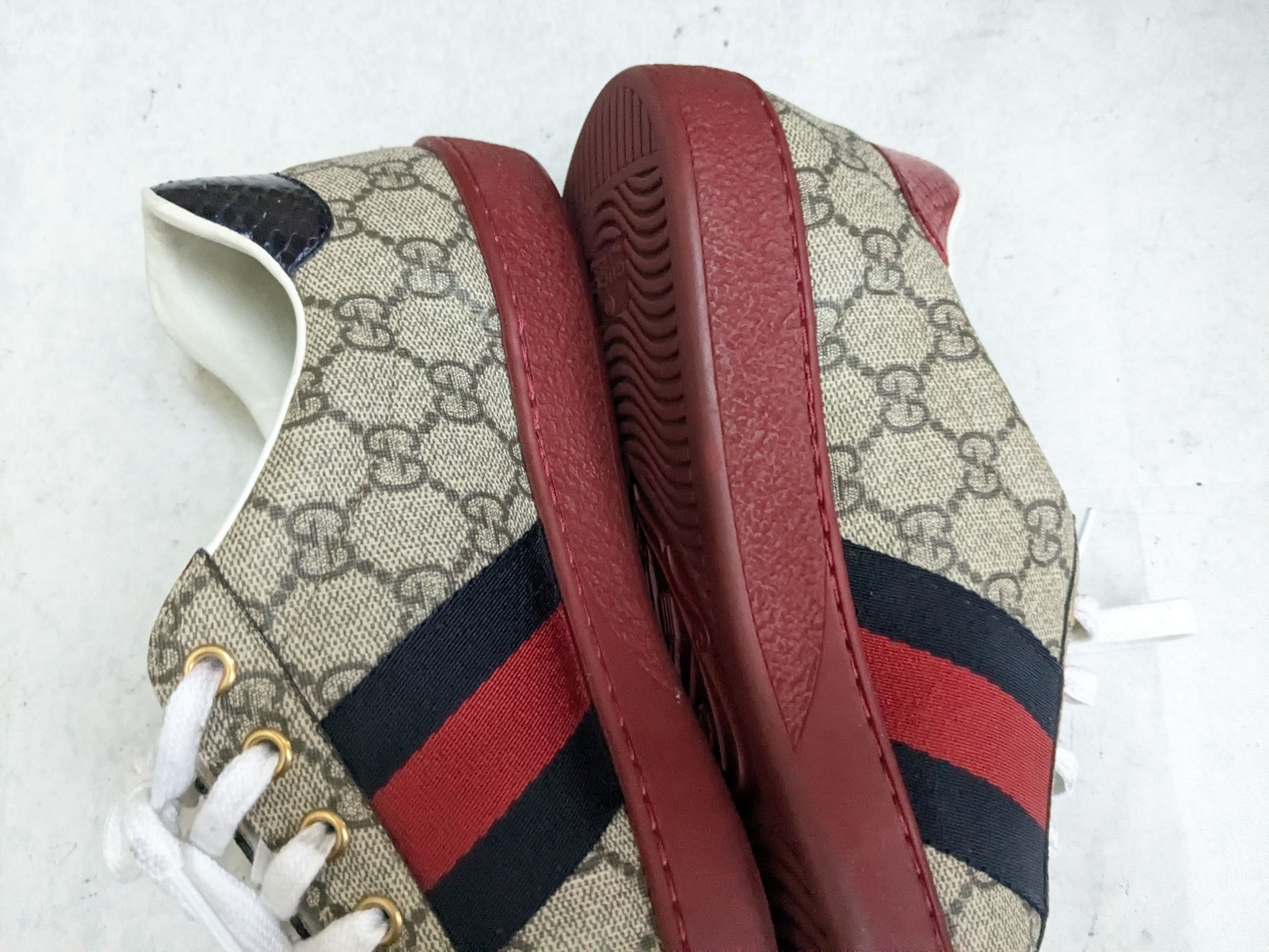 Gucci Gucci Ace Sneakers 9.5 Monogram Supreme Canvas Logo Size US 9.5 / EU 42-43 - 12 Thumbnail