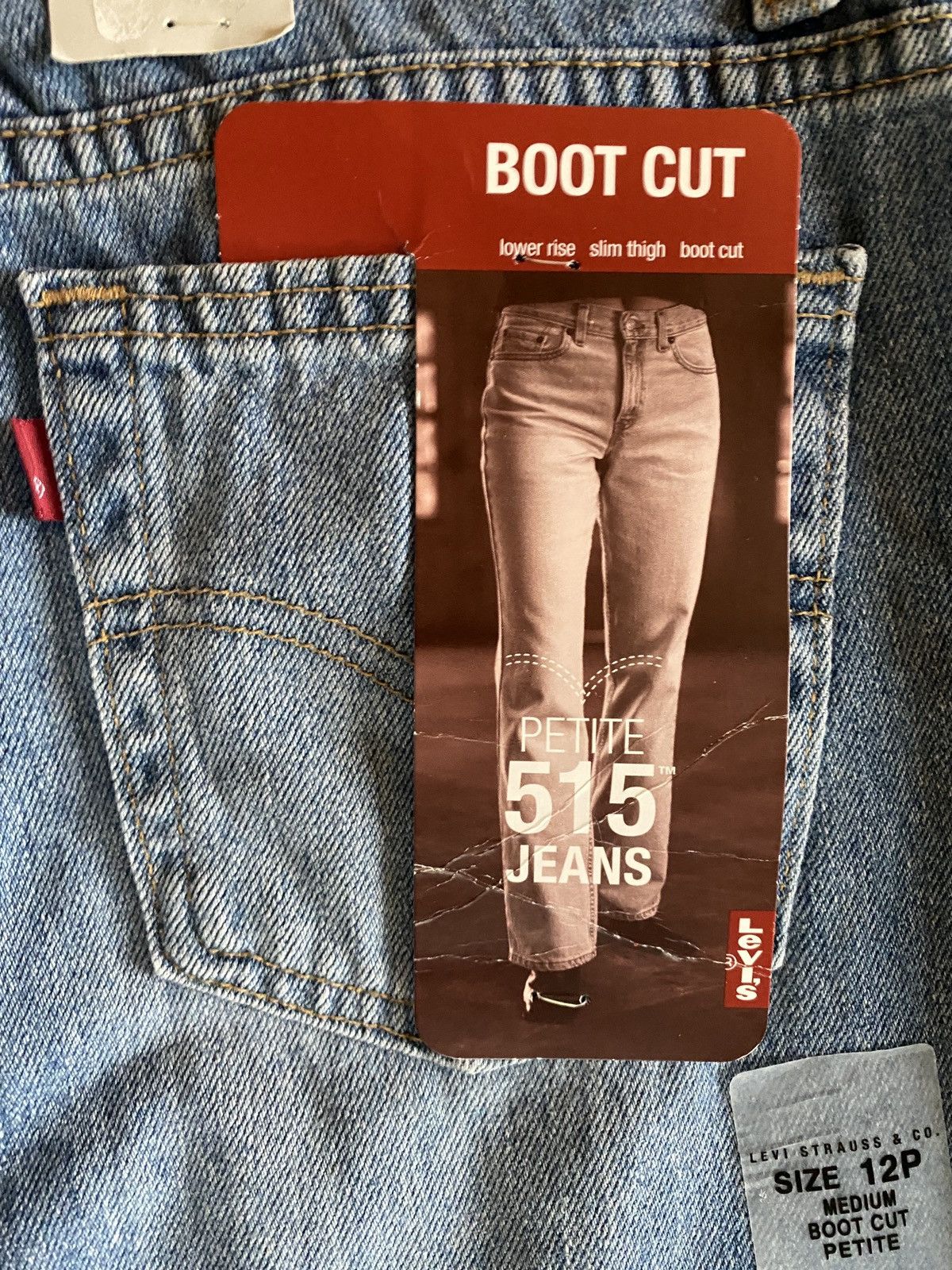Levi's Vintage NWT ‘02 Levi’s 515 Low Rise Bootcut Denim Jean 32x28 Size 32" / US 10 / IT 46 - 7 Thumbnail