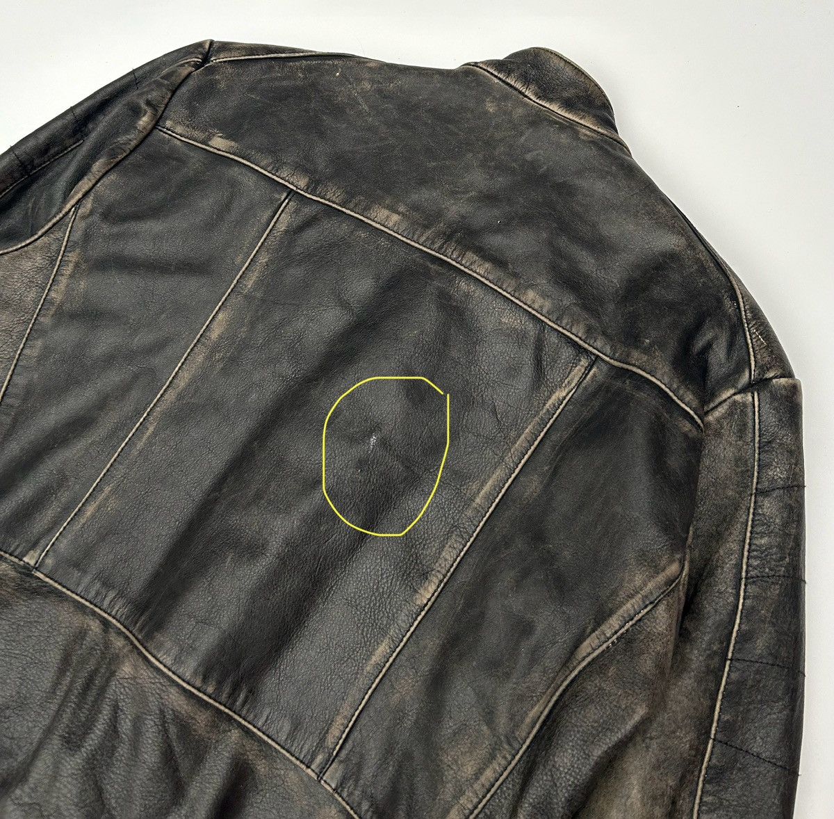 Hein Gericke × Vintage Vintage Hein Gericke Faded Leather Cafe Racer Biker Jacket Size US M / EU 48-50 / 2 - 13 Thumbnail
