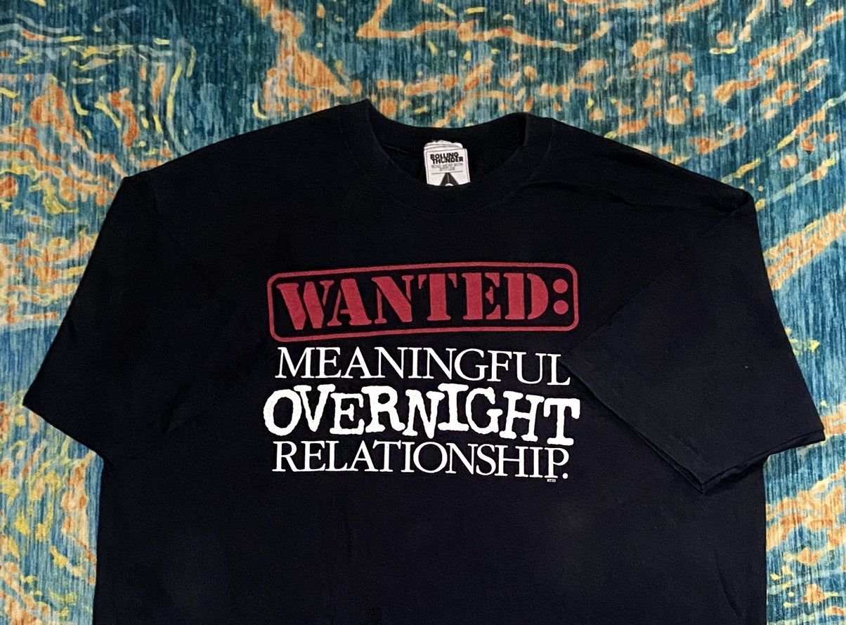 Vintage Vintage Wanted Meaningful Overnight Relationship tee size L Size US XL / EU 56 / 4 - 1 Thumbnail