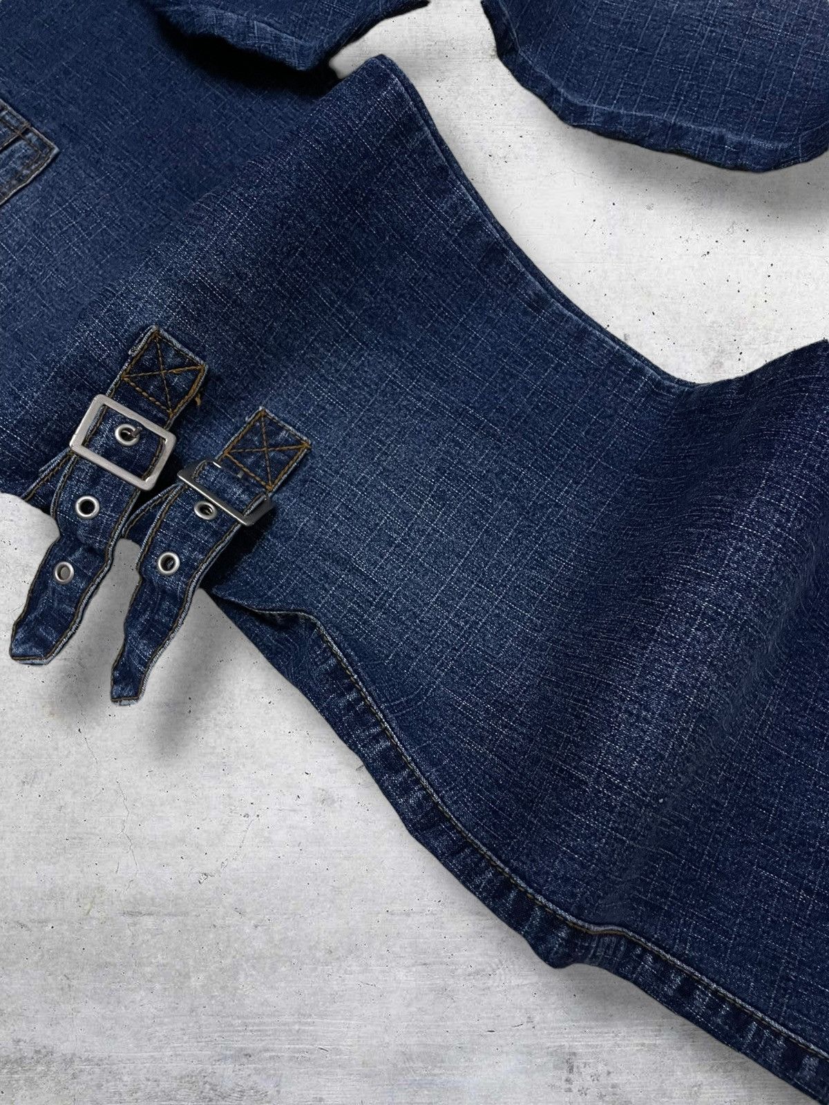 Hysteric Glamour VINTAGE ANGELA JAPAN 90S OG DESIGNER BONDAGE FLARED DENIM Size US 32 / EU 48 - 8 Thumbnail