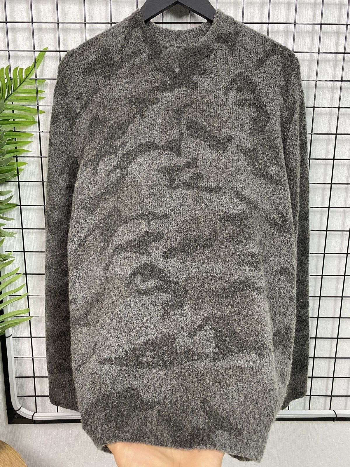 Allsaints × Designer AllSaints Camo sweater mohair men M size y2k Avant-garde Size US M / EU 48-50 / 2 - 6 Thumbnail
