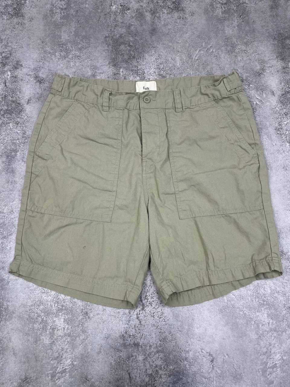 Folk Folk Men Regular Fit Shorts Green Size W36 Size US 36 / EU 52 - 1 Thumbnail