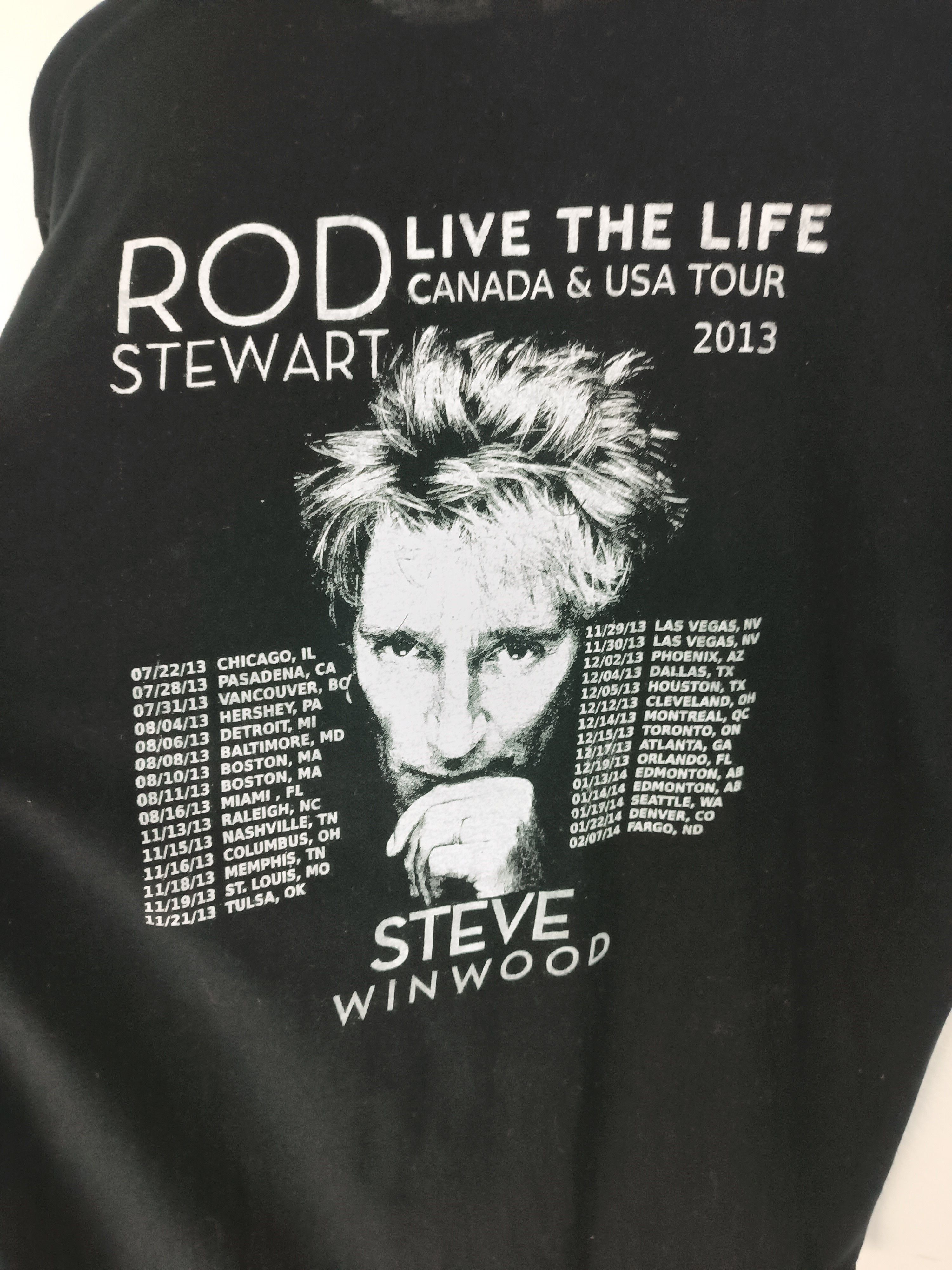 Band Tees VINTAGE '13 ROD STEWART USA CANADA TOUR TEE jagger sting Size US L / EU 52-54 / 3 - 15 Thumbnail